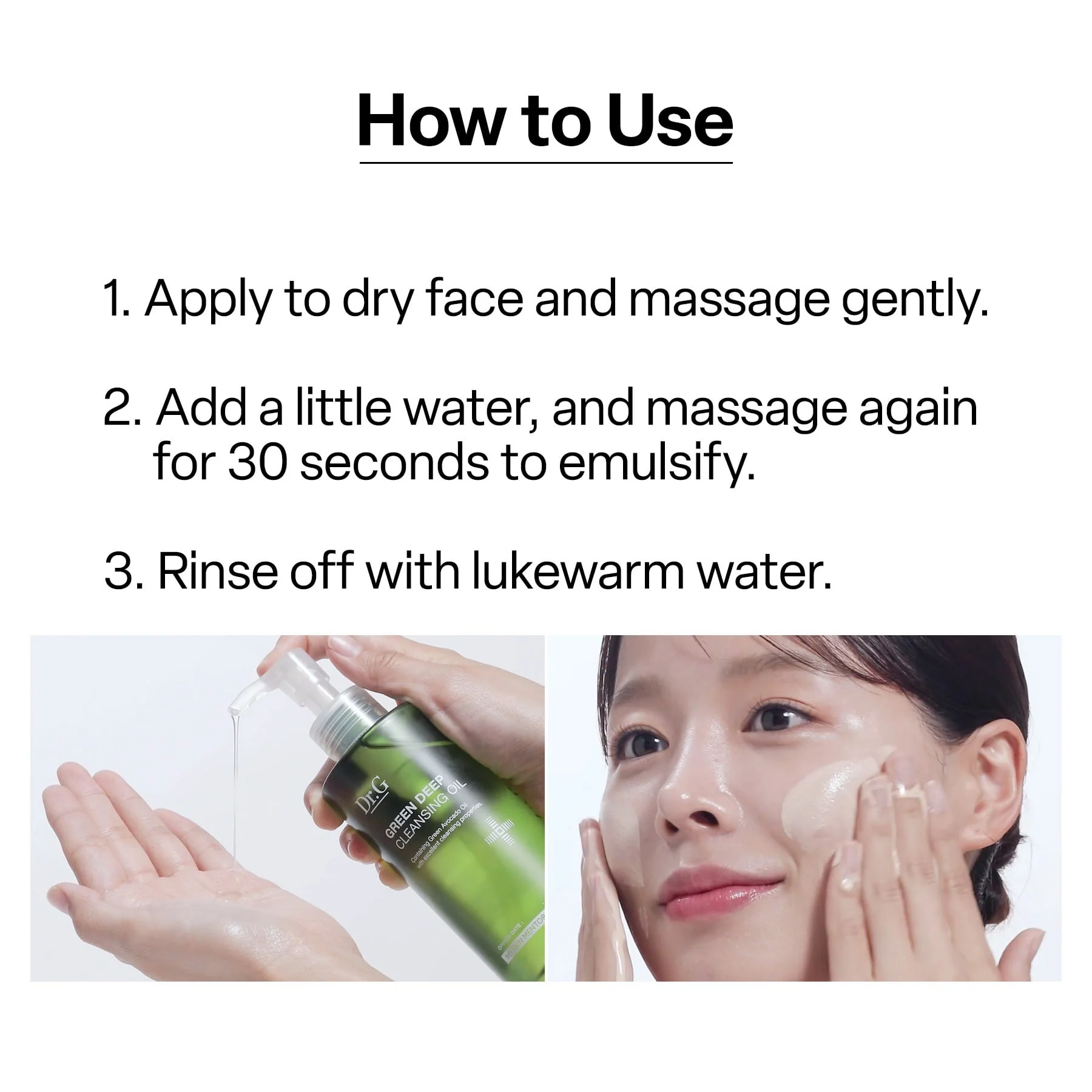 Dr.G Green Deep Cleansing Oil 310ml - Image 5