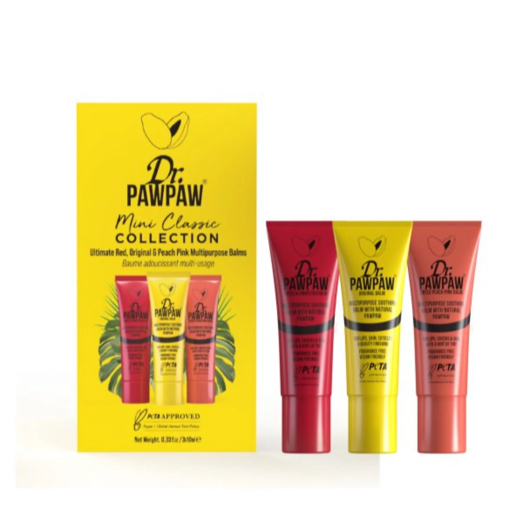 Dr.pawpaw Classic Lip Balm 10mlx3 Set - Image 3