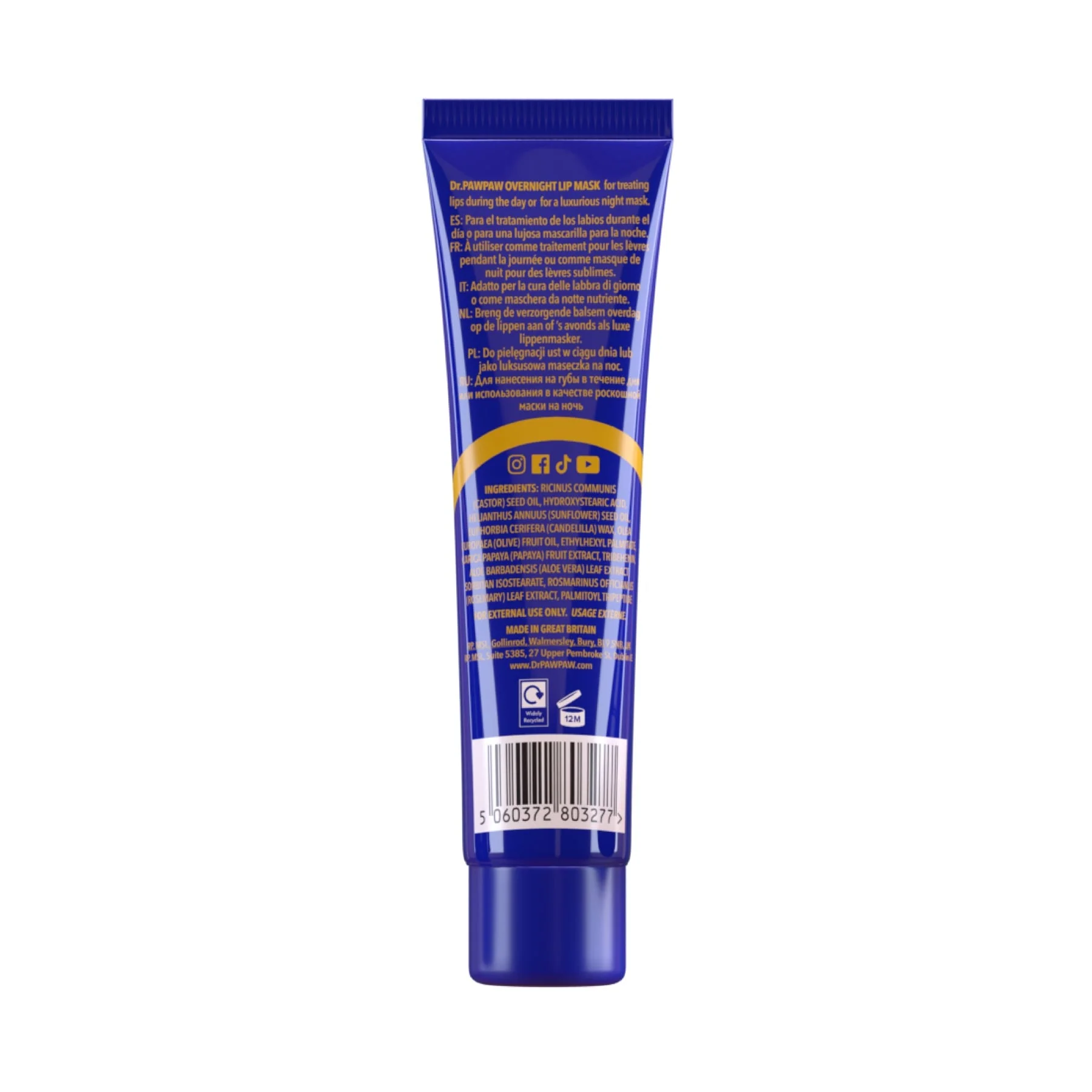 Dr.pawpaw Overnight Lip Mask 25 Ml - Image 3