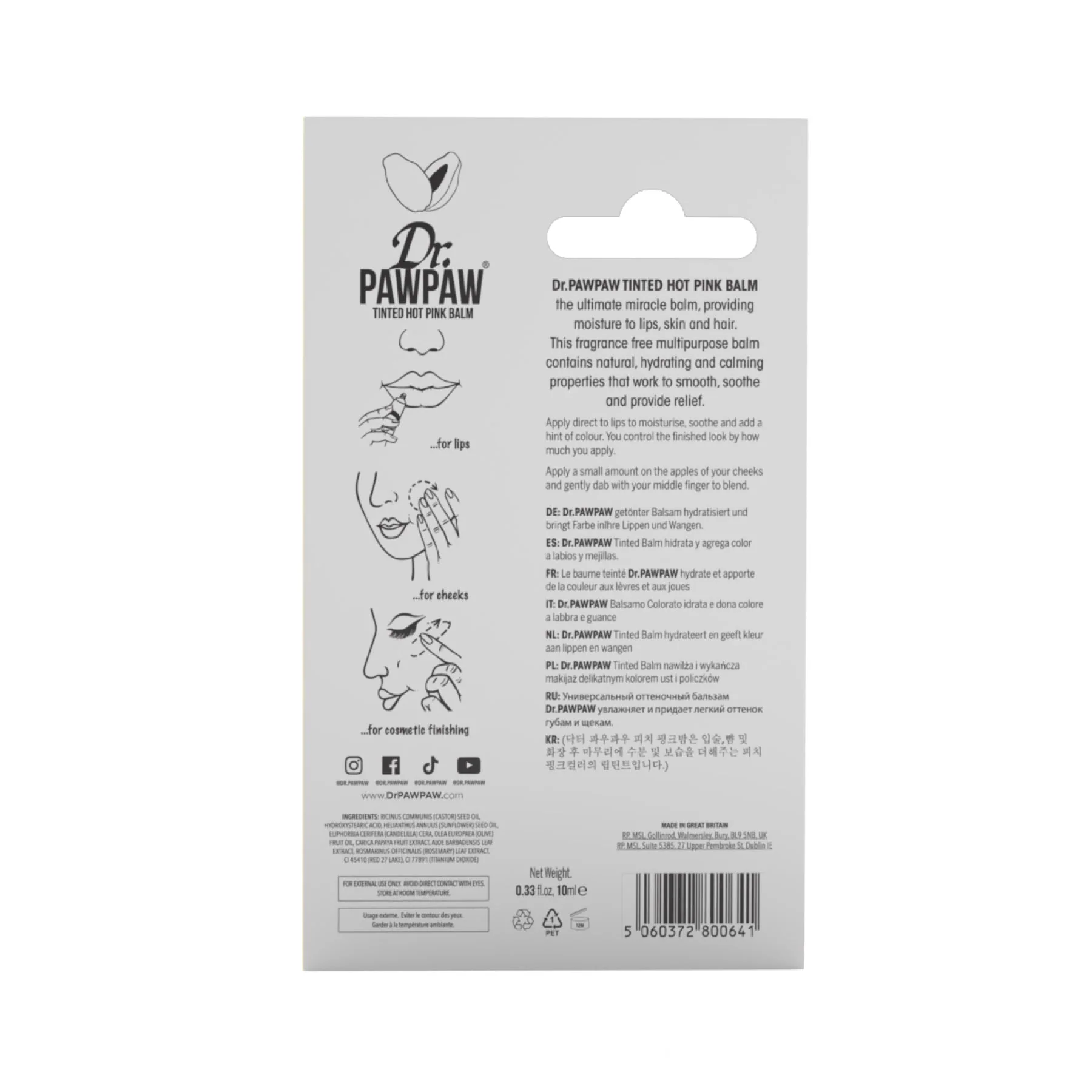 Dr.pawpaw Tinted Lip Balm 10 Ml - Image 26