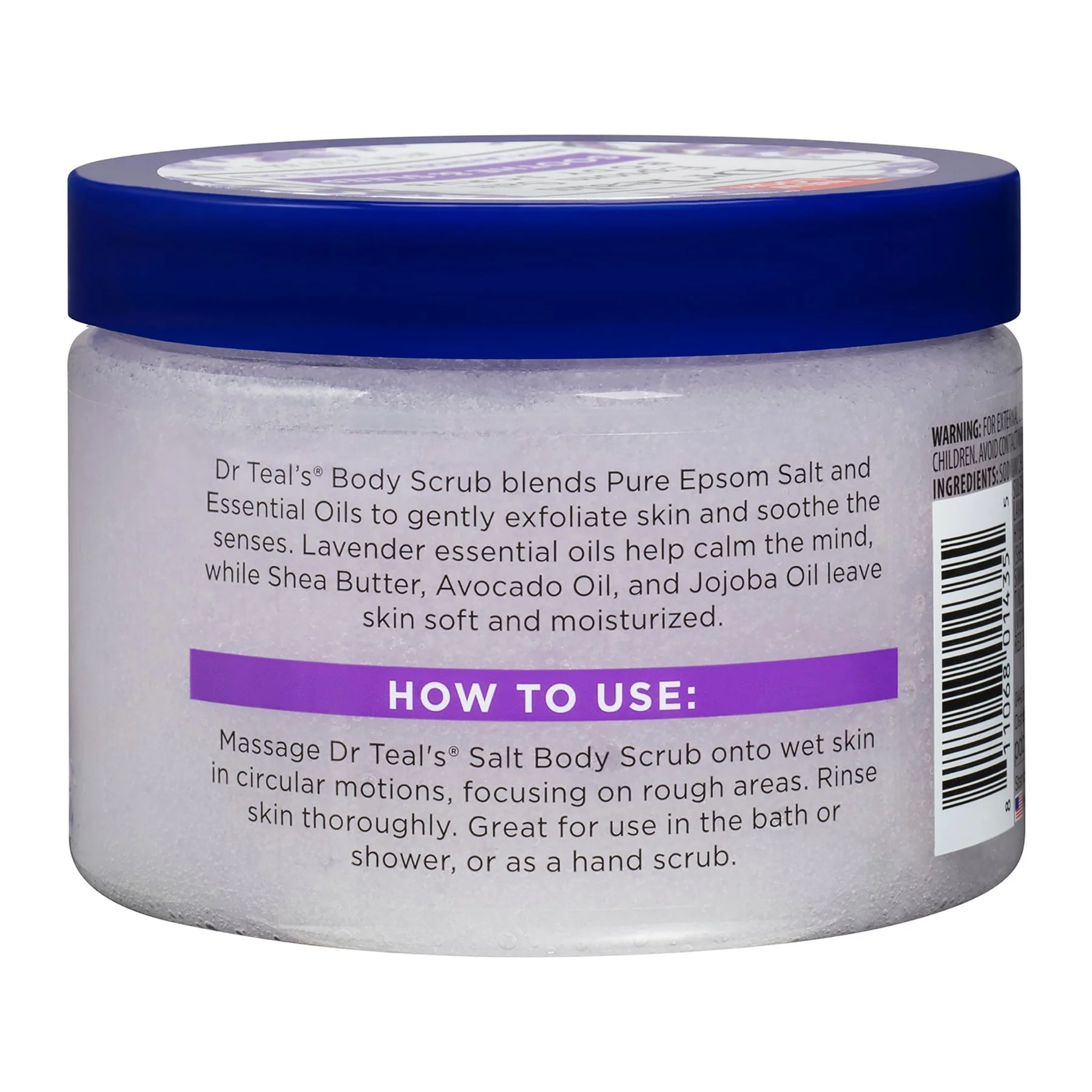 Dr Teal's Epsom Salt Body Scrub Lavender 454g - Image 3