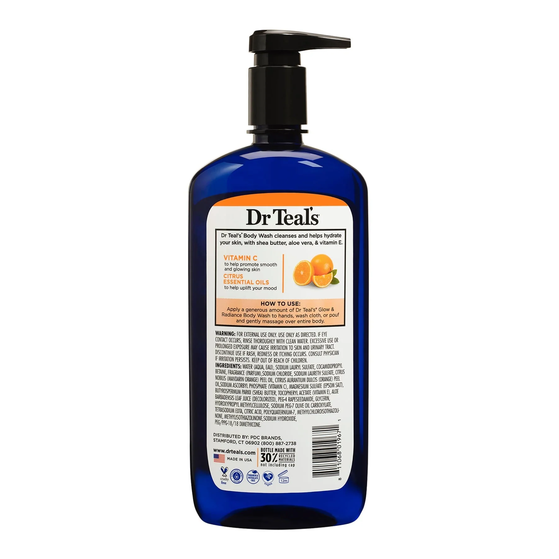 Dr Teal's Epsom Salt Body Wash Vitamin C & Citrus Oils 710 ml - Image 3