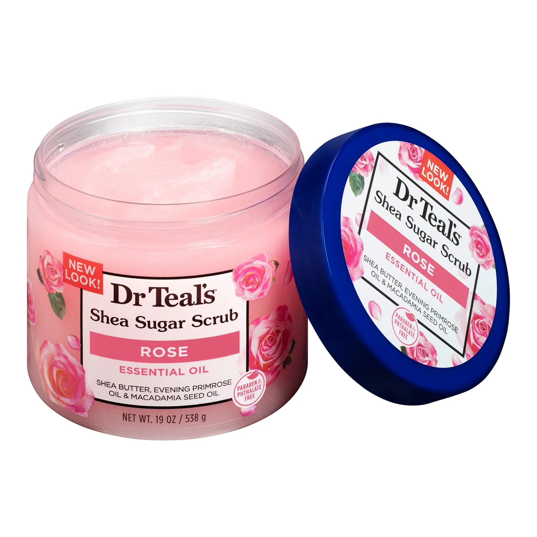 Dr Teal's Shea Sugar Rose Body Scrub 538g - Image 2