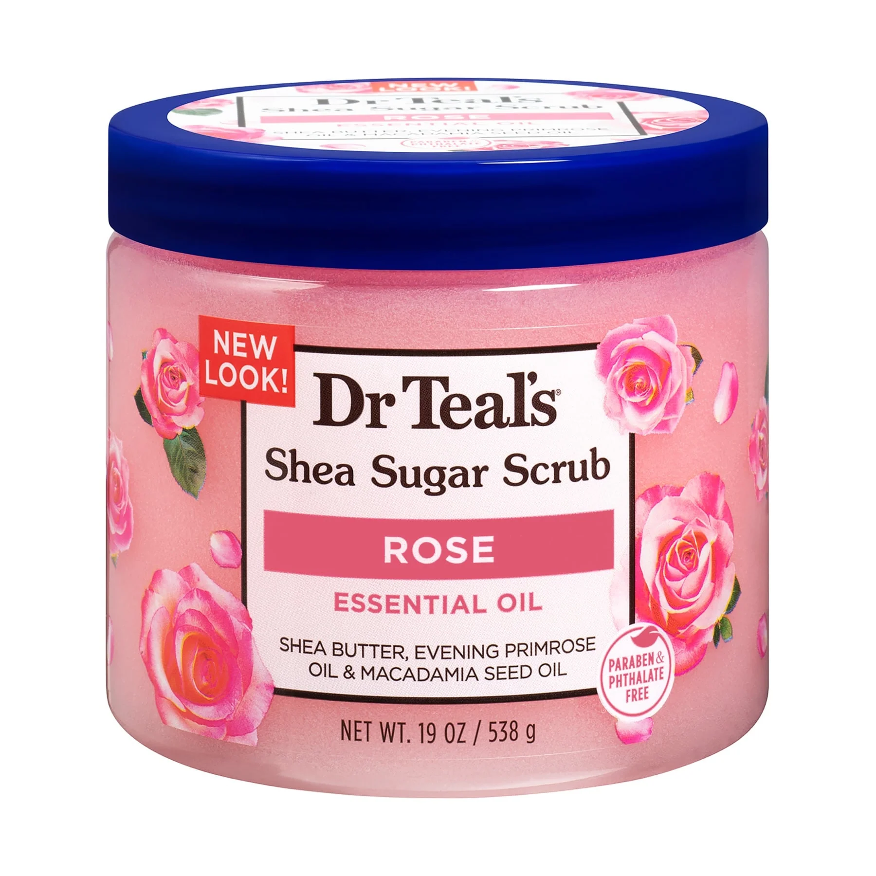 Dr Teal's Shea Sugar Rose Body Scrub 538g - Image 3