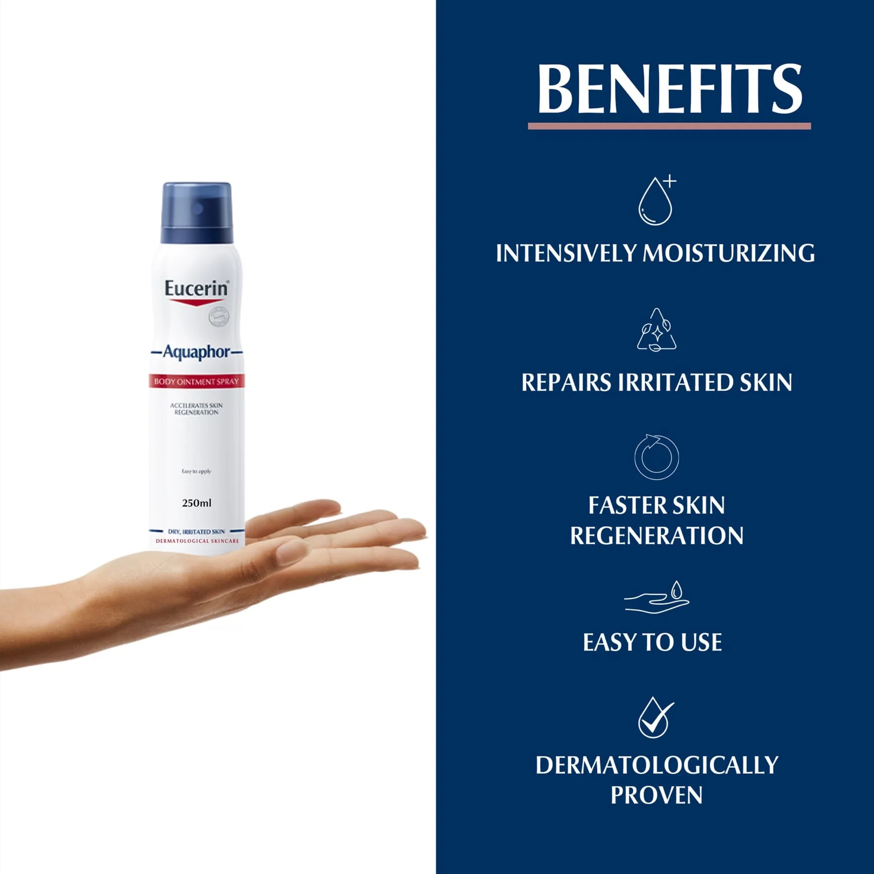 Eucerin Aquaphor Body Ointment Spray 250ml - Image 3