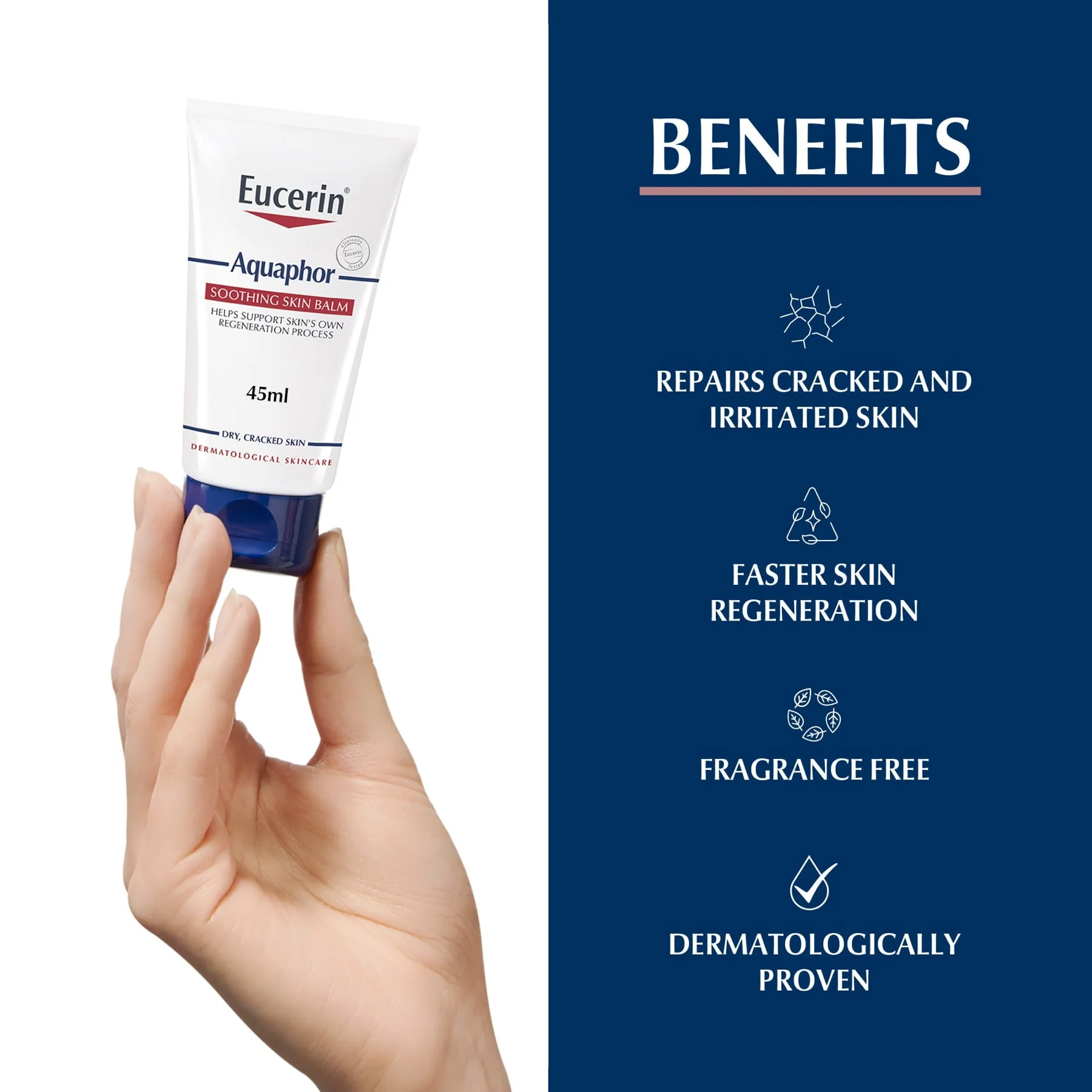 Eucerin Aquaphor Soothing Skin Balm Dry Skin Treatment 45ml - Image 3