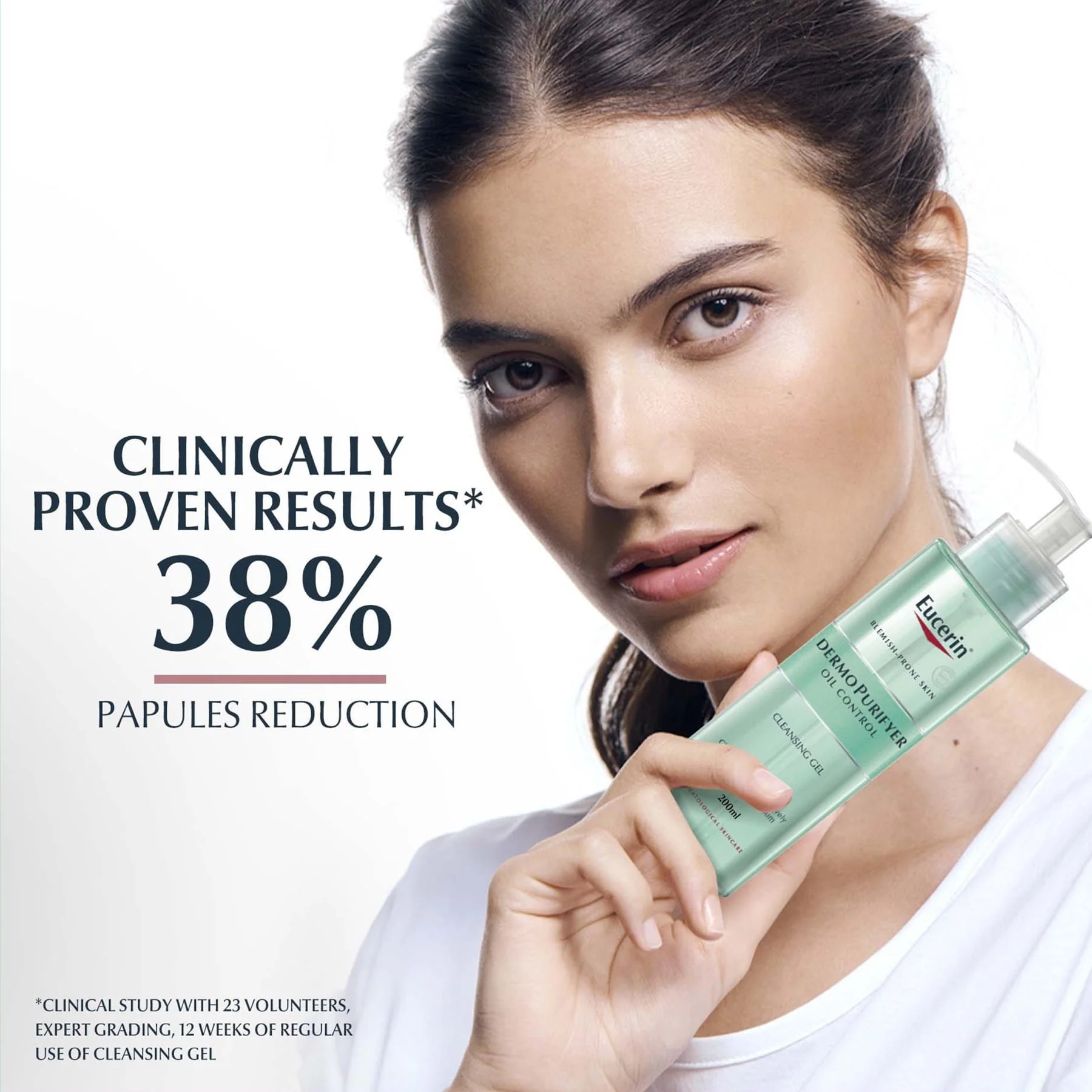 Eucerin DermoPurifyer Oil Control Face Cleansing Gel 200ml - Image 2