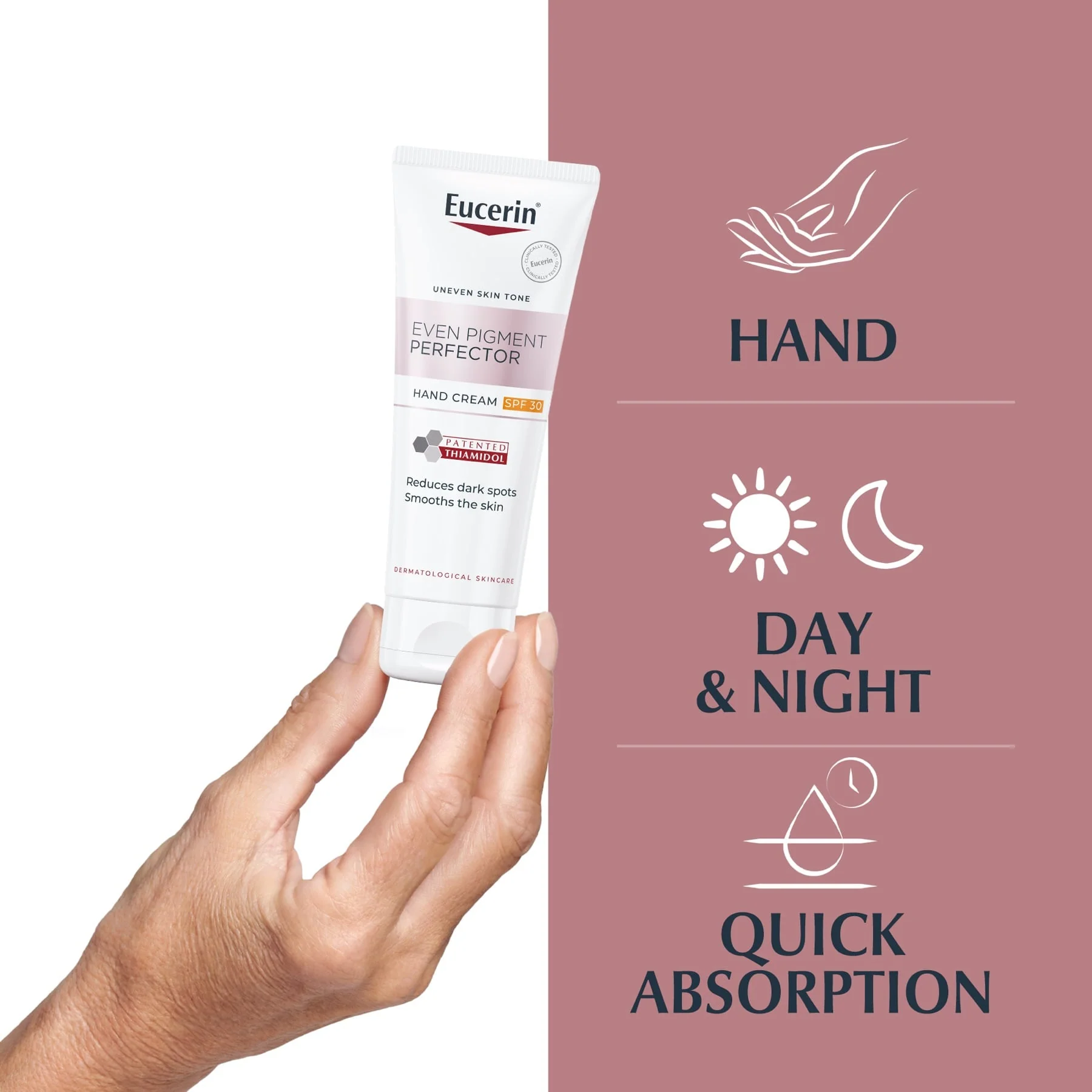 Eucerin Even Pigment Perfector Hand Cream with Thiamidol & Hyaluronic Acid 75ml - Image 3