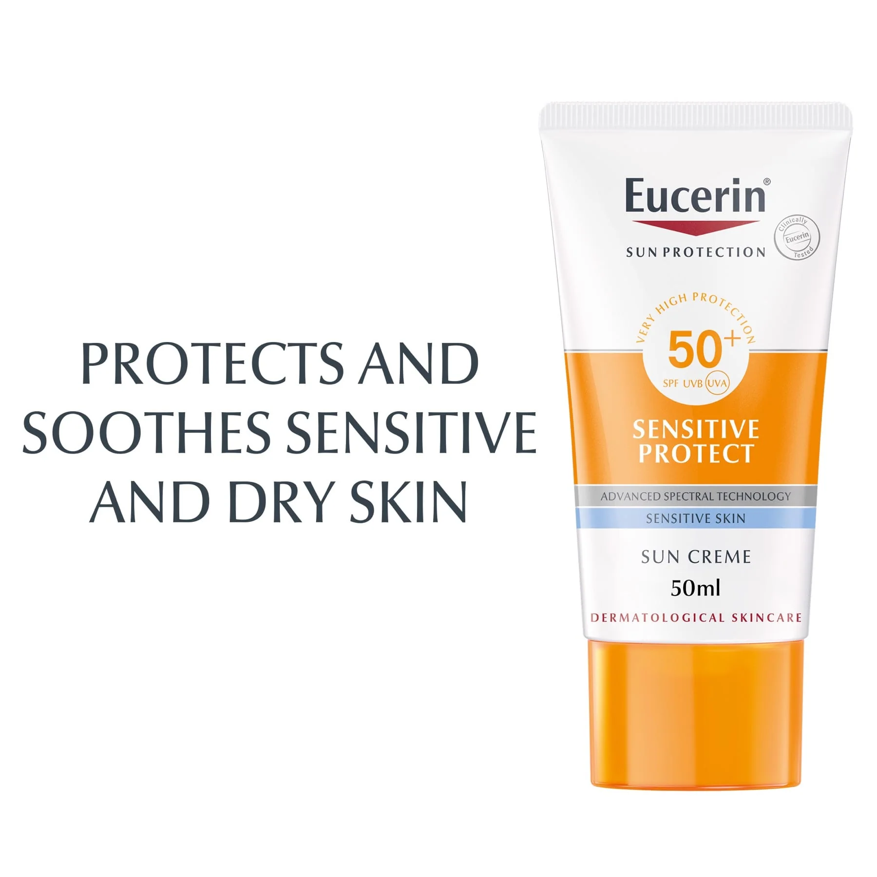 Eucerin Sun Sensitive Protect Facial Sunscreen SPF 50+ 50ml - Image 2