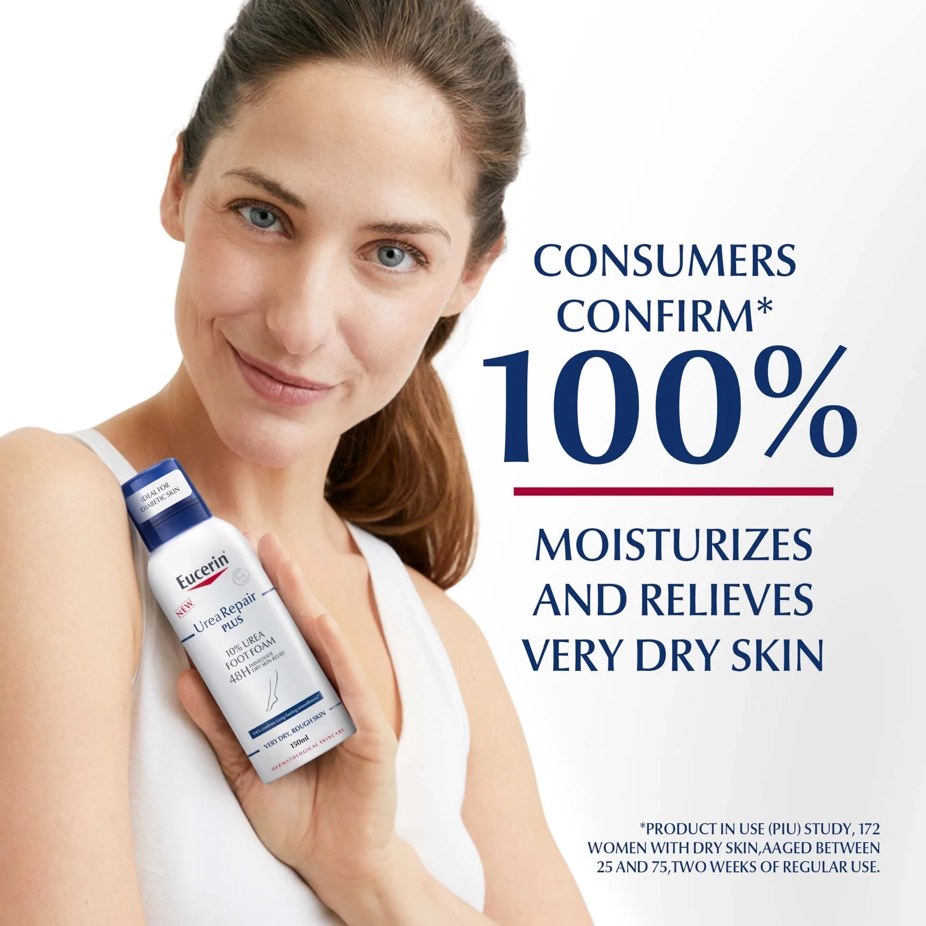 Eucerin UreaRepair Plus 10% Urea Foot Foam 150ml - Image 2