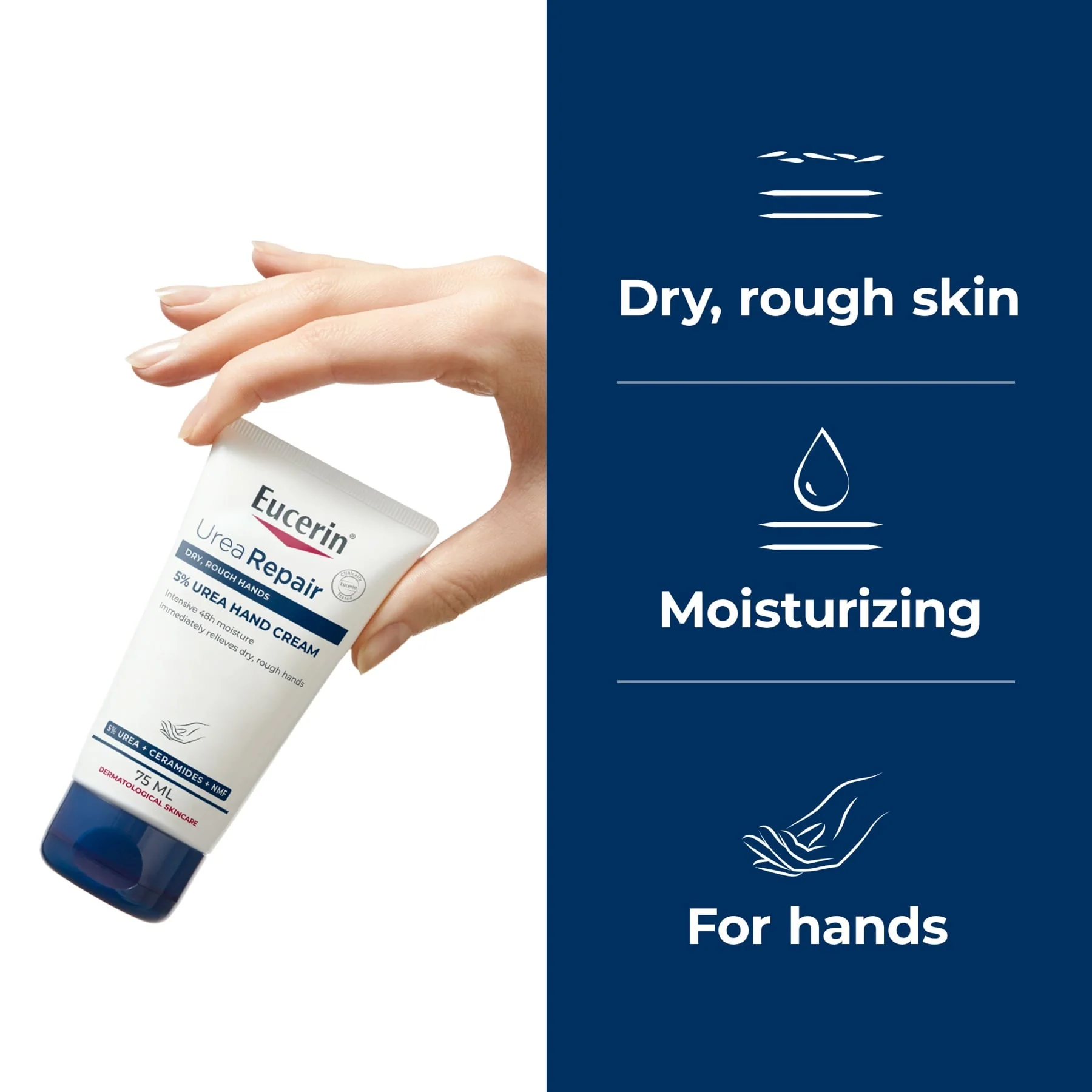 Eucerin UreaRepair Plus 5% Urea Hand Cream 75ml - Image 3