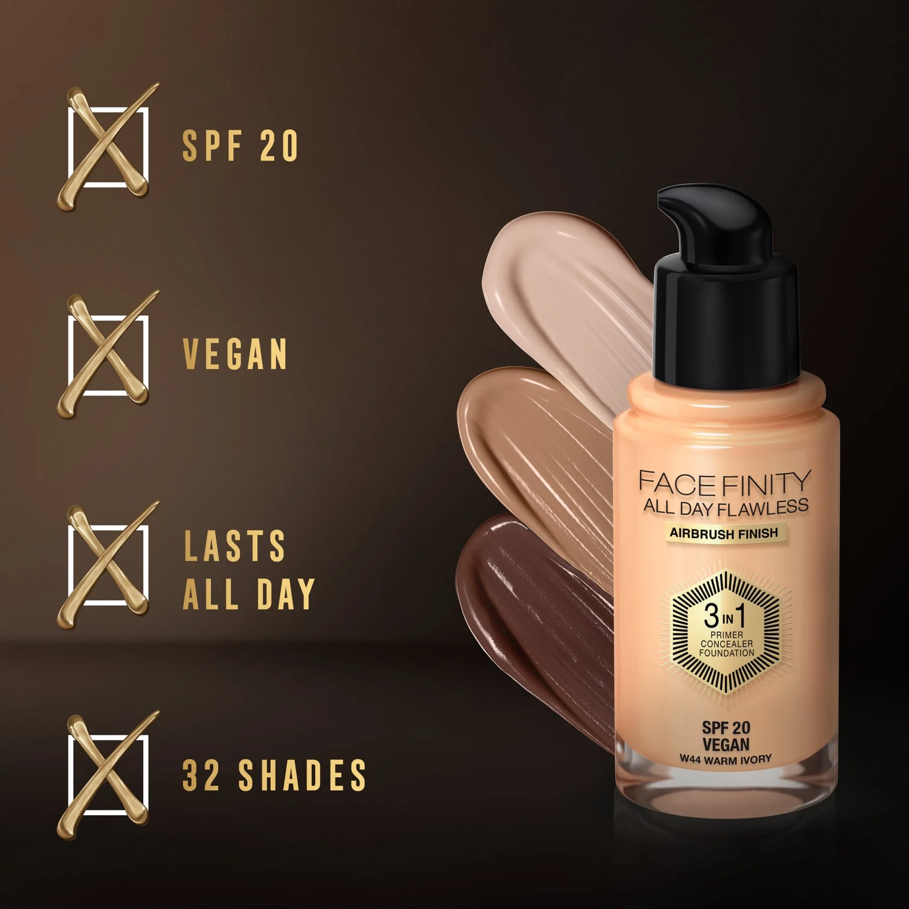 Max Factor Facefinity All Day Flawless 3-in-1 Liquid Foundation Matte Finish 30ml - Image 8