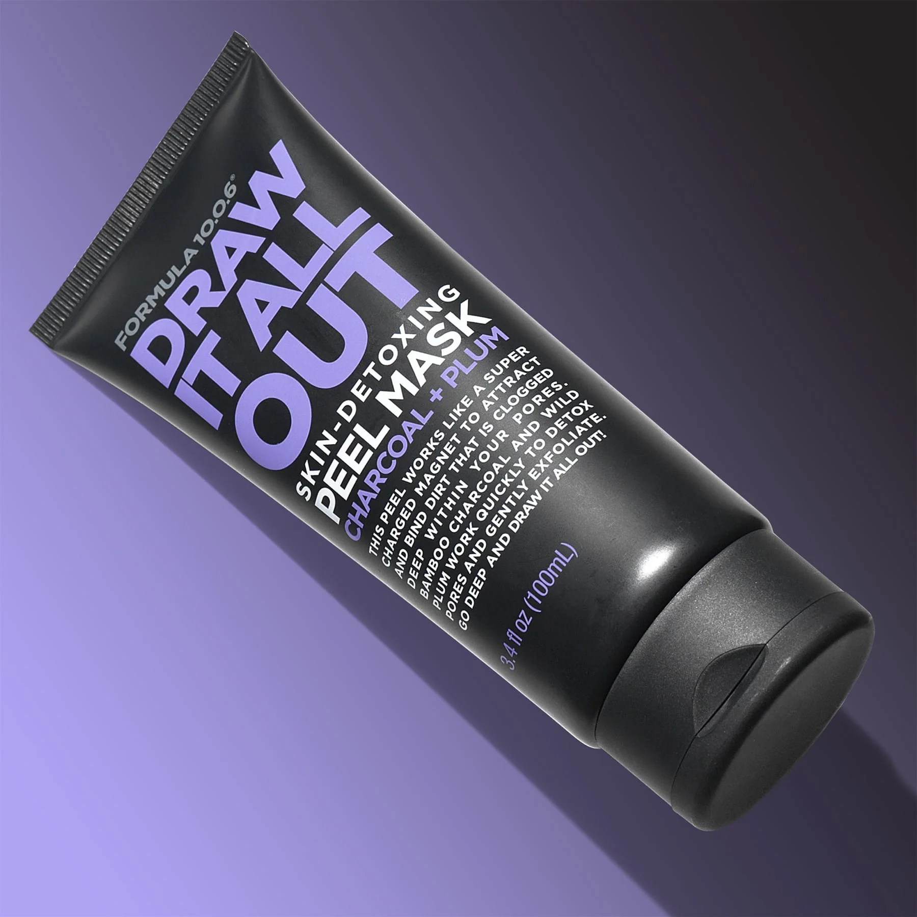 Formula 10.0.6 Draw It All Out Skin-Detoxing Peel-Off Mask Charcoal + Plum 100ml - Image 6
