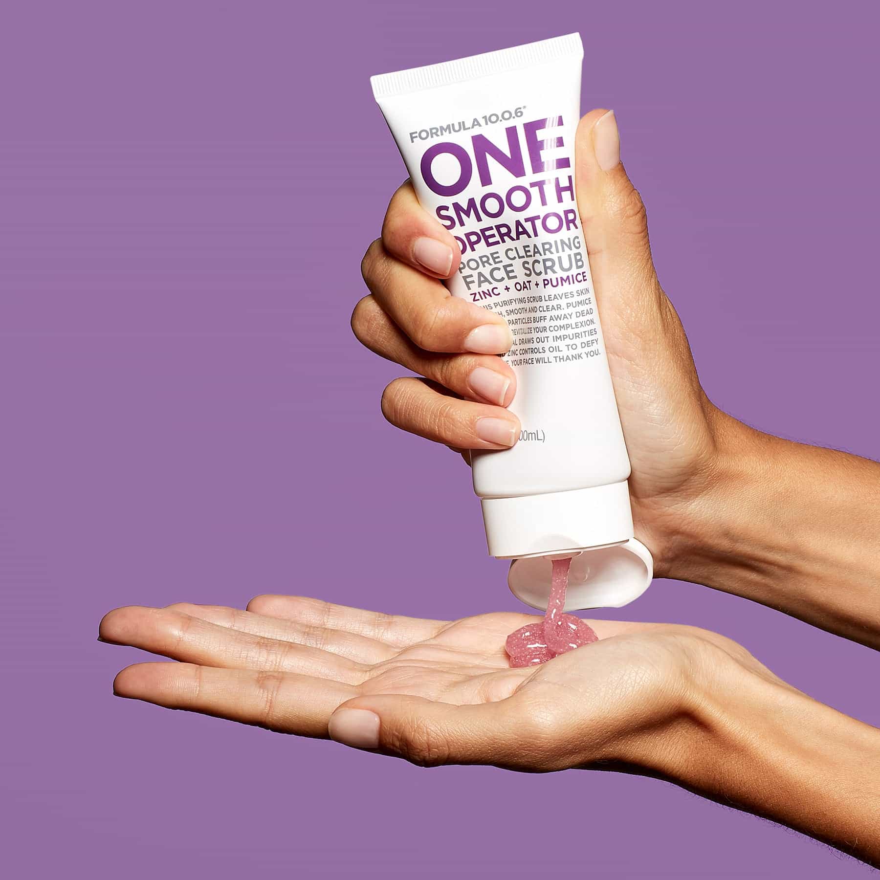 Formula 10.0.6 One Smooth Operator Pore Clearing Face Exfoliating Scrub Zinc + Oat + Pumice 100ml - Image 2