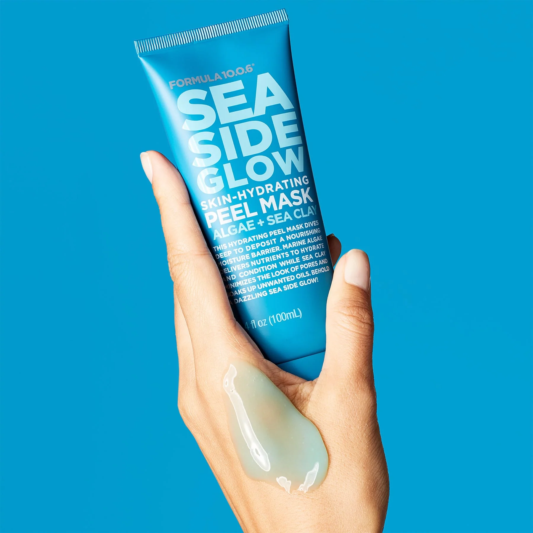 Formula 10.0.6 Sea Side Glow Skin-Hydrating Peel-Off Mask Algae + Sea Clay 100ml - Image 5