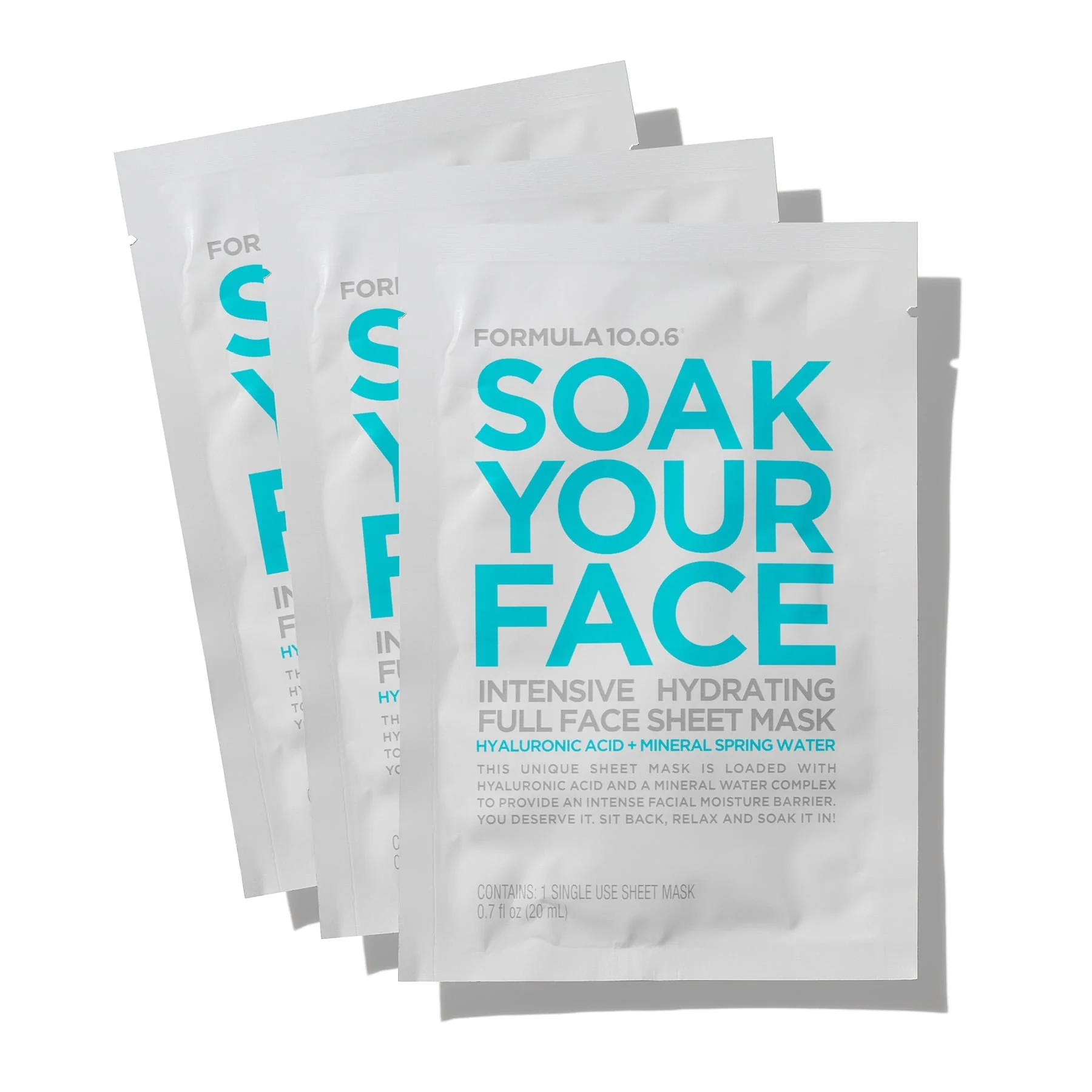 Formula 10.0.6 Soak Your Face Intensive Hydrating Sheet Mask - Image 3