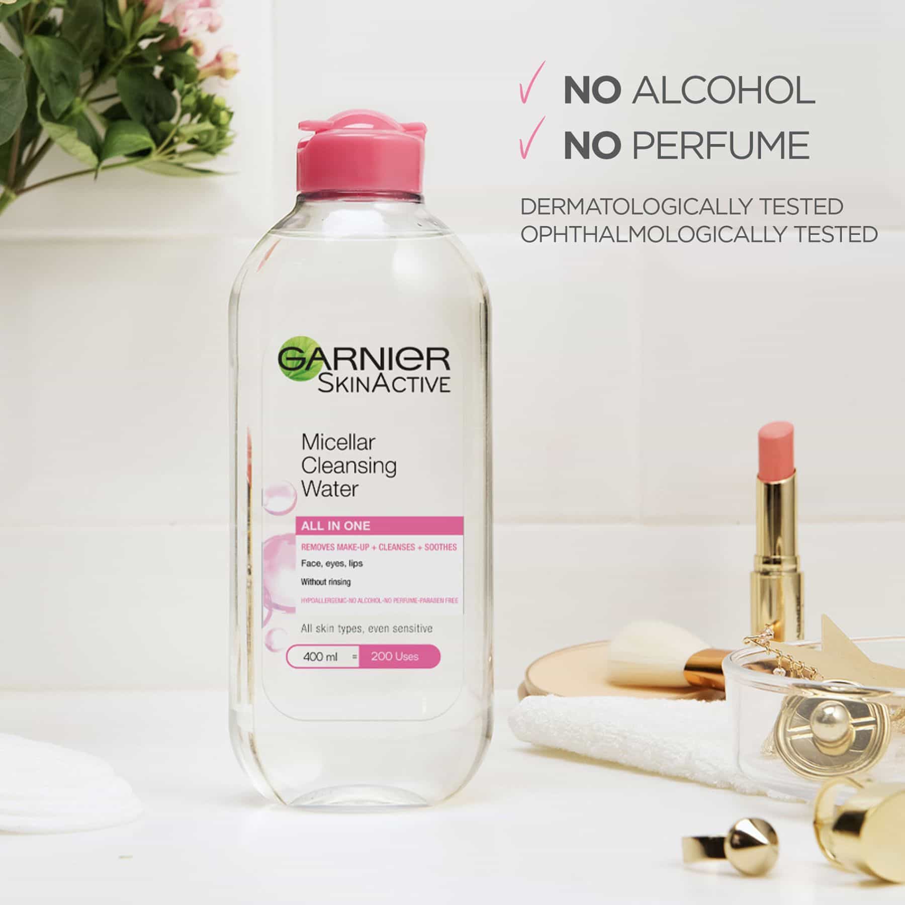 Garnier SkinActive 3-in-1 Cleansing Micellar Water 400ml - Image 5