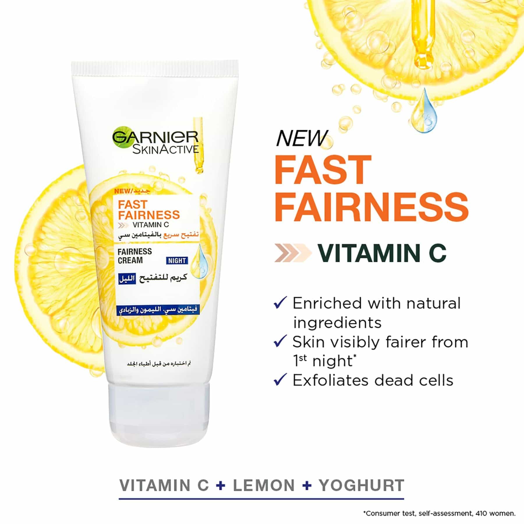 Garnier SkinActive Fast Fairness Vitamin C Night Cream 50ml - Image 5