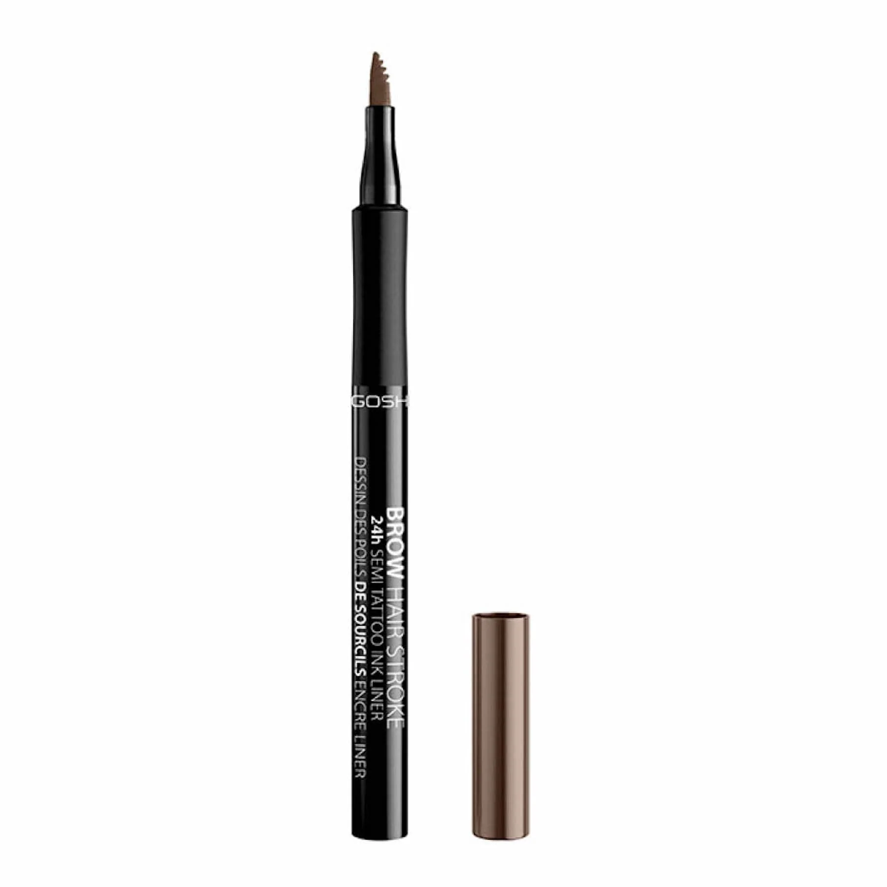Gosh Brow Hair Stroke 24H Semi-Tattoo Ink Brow Pen Liner 1ml - Image 4