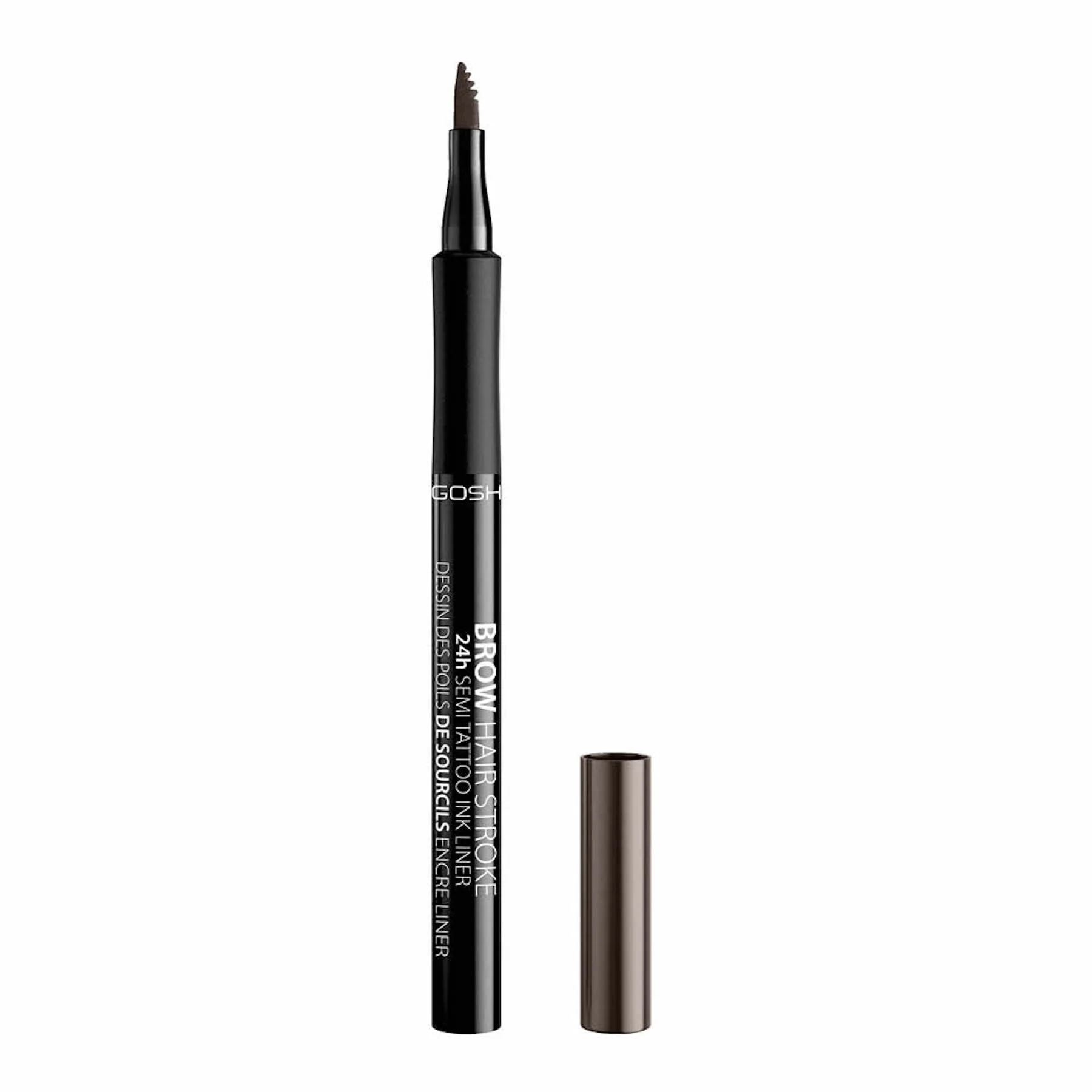Gosh Brow Hair Stroke 24H Semi-Tattoo Ink Brow Pen Liner 1ml - Image 6