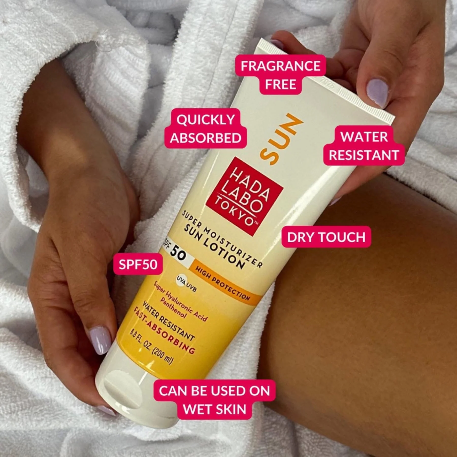 Hada Labo Tokyo Hada Labo Tokyo Body Sun Lotion SPF50 200ml - Image 3