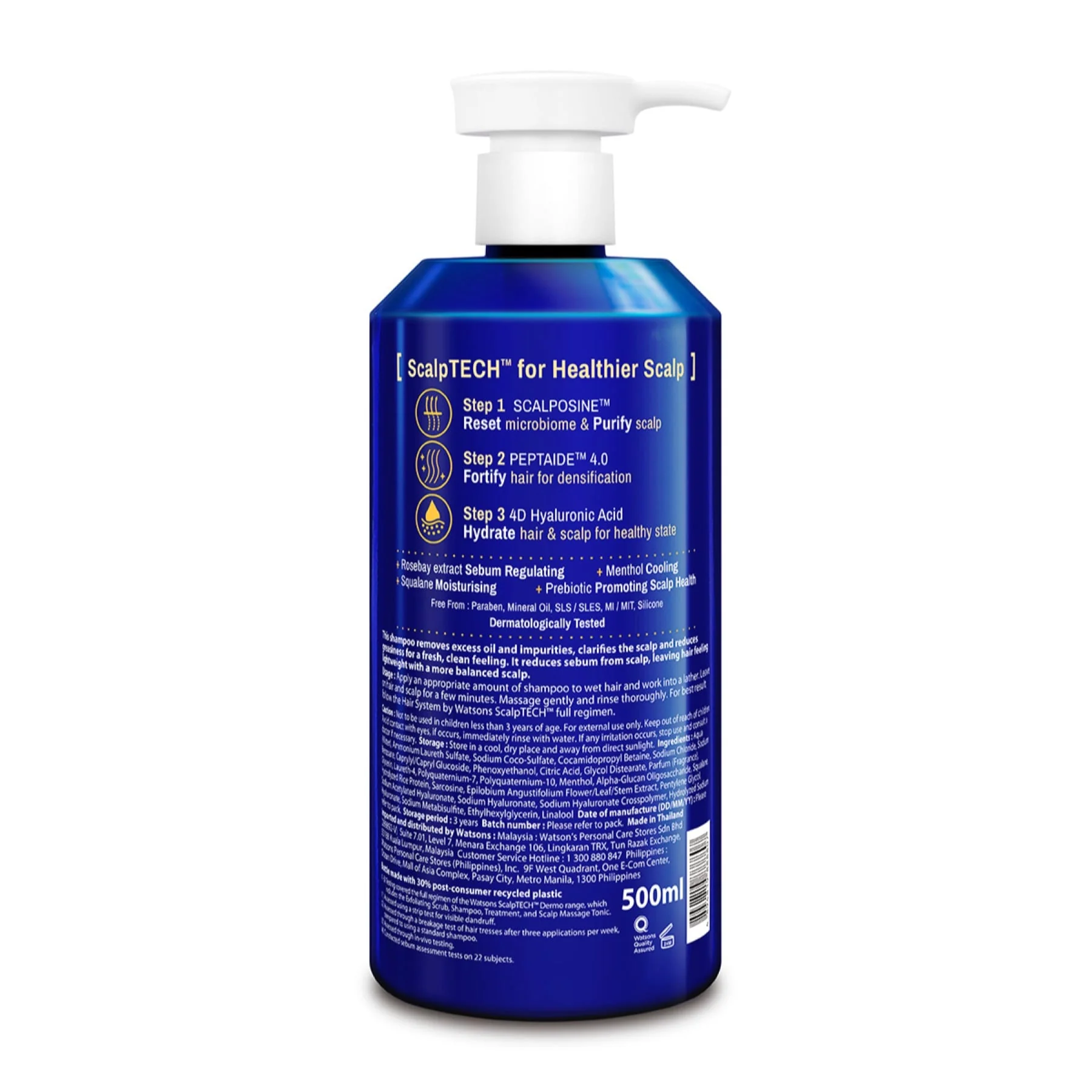 Hair System by Watsons Scalptech Dermo Clarifying Shampoo for Oily Prone Scalp - Image 2