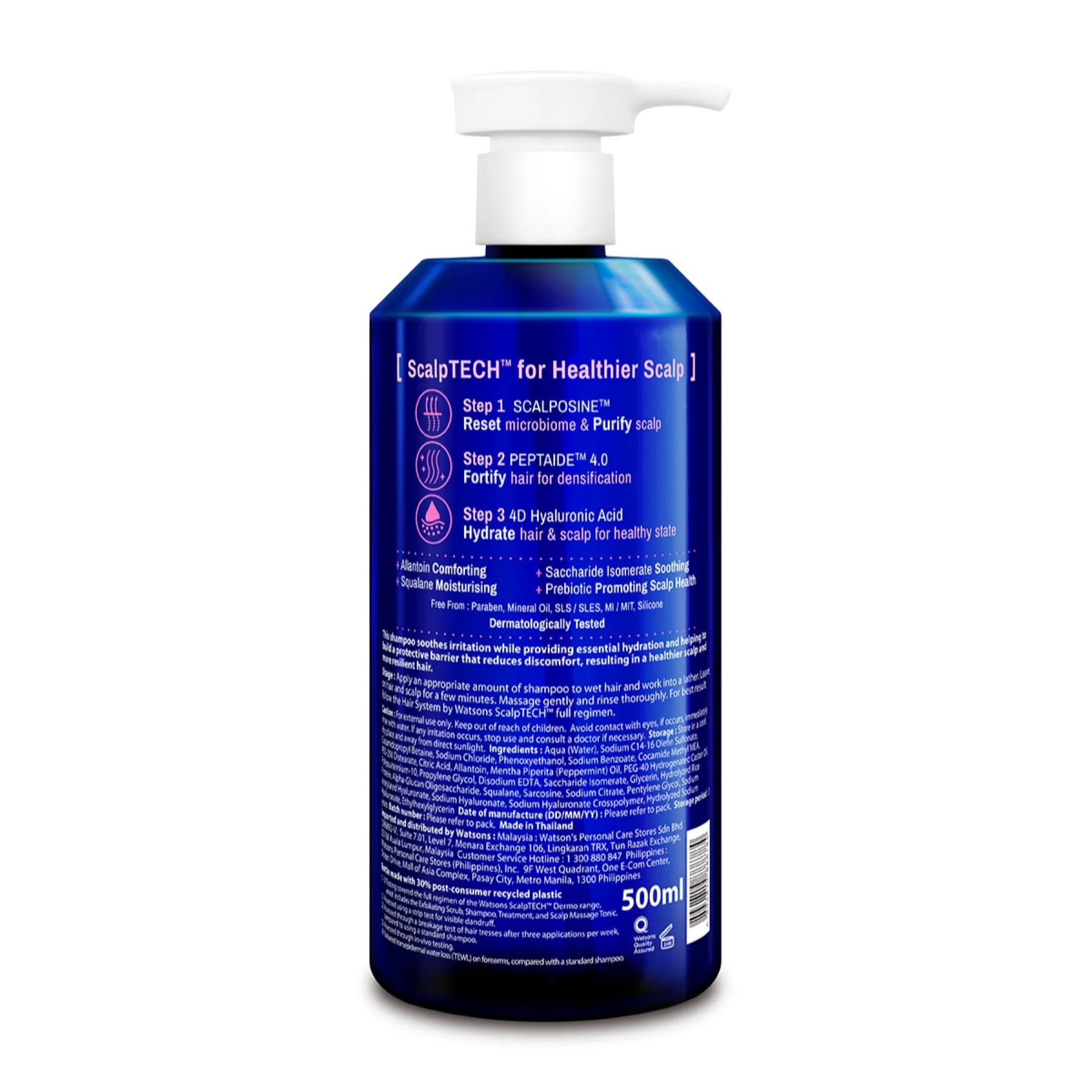 Hair System by Watsons Scalptech Dermo Soothing Shampoo for Sensitive Scalp - Image 2