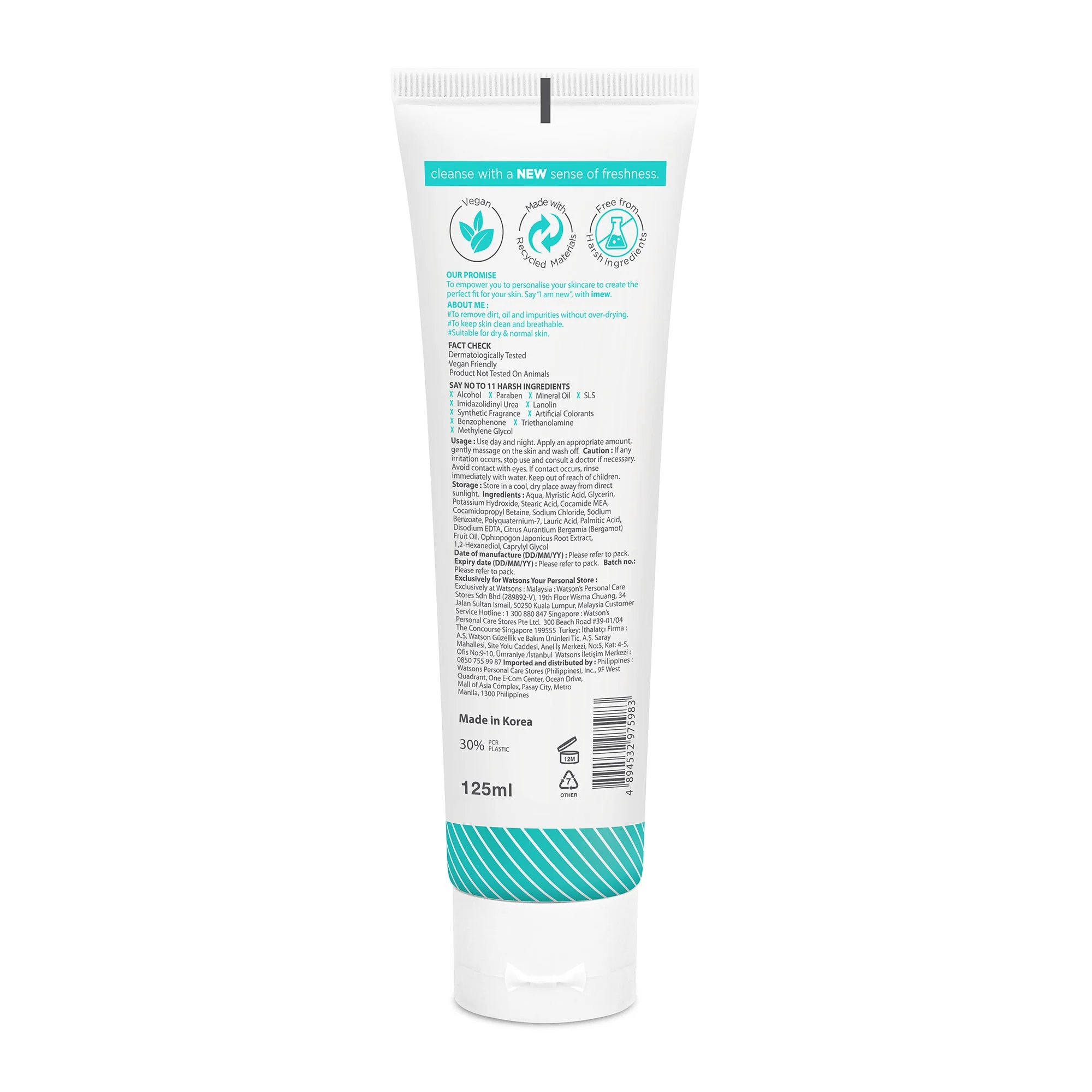 Imew Moist Foam Cleanser 125ml - Image 2