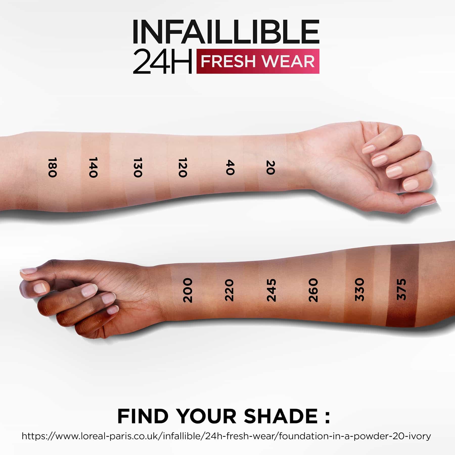 L'Oreal Paris Infallible 24H Fresh Wear Foundation In A Powder 9g - Image 25