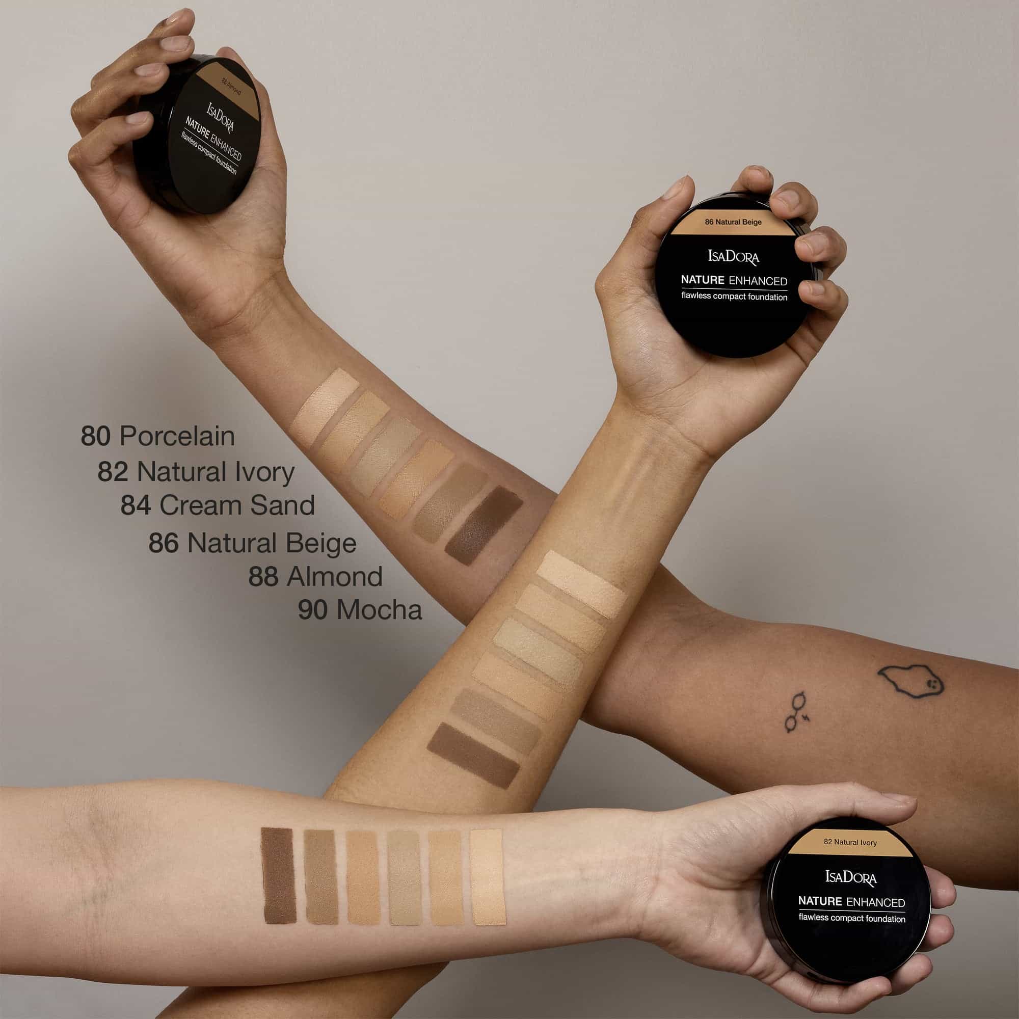 Isadora Nature Enhanced Flawless Compact Foundation 10g - Image 2