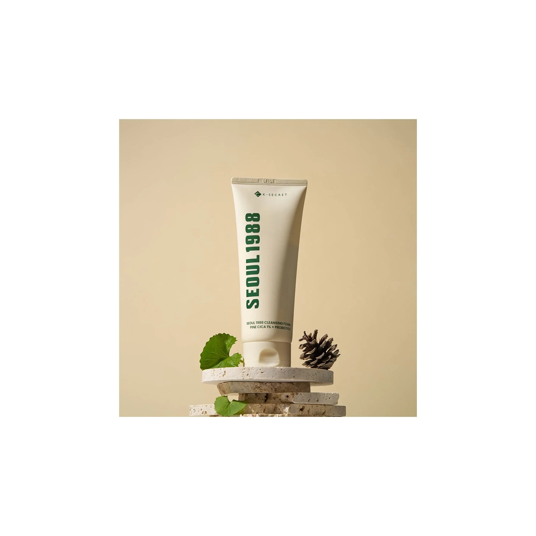 K-secret Seoul 1988 Cleansing Foam Pine Cica 1% + Probiotics - Image 2