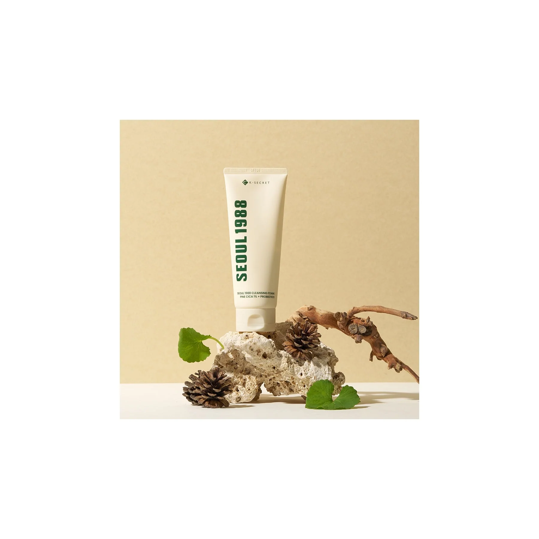 K-secret Seoul 1988 Cleansing Foam Pine Cica 1% + Probiotics - Image 3