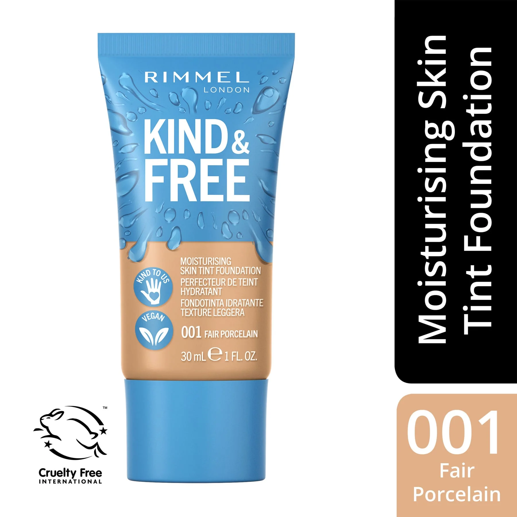 Kind & Free Moisturising Skin Tint Foundation 30ml - Image 3