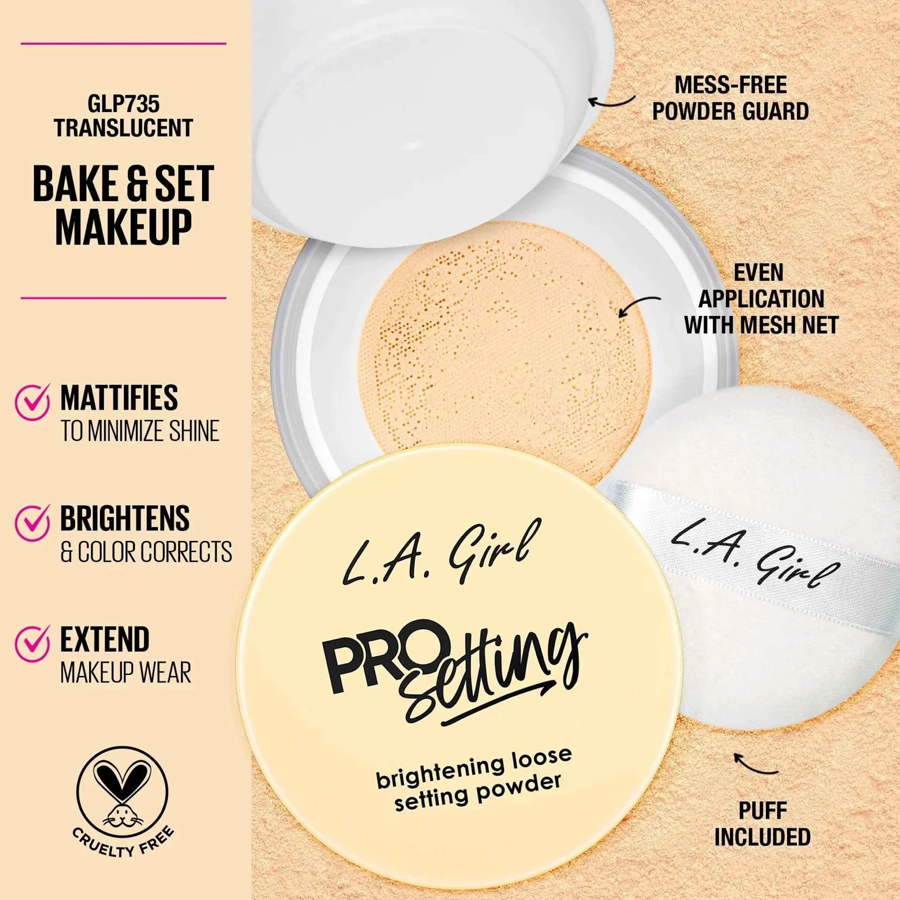 La Girl Loose Setting Powder - Image 2