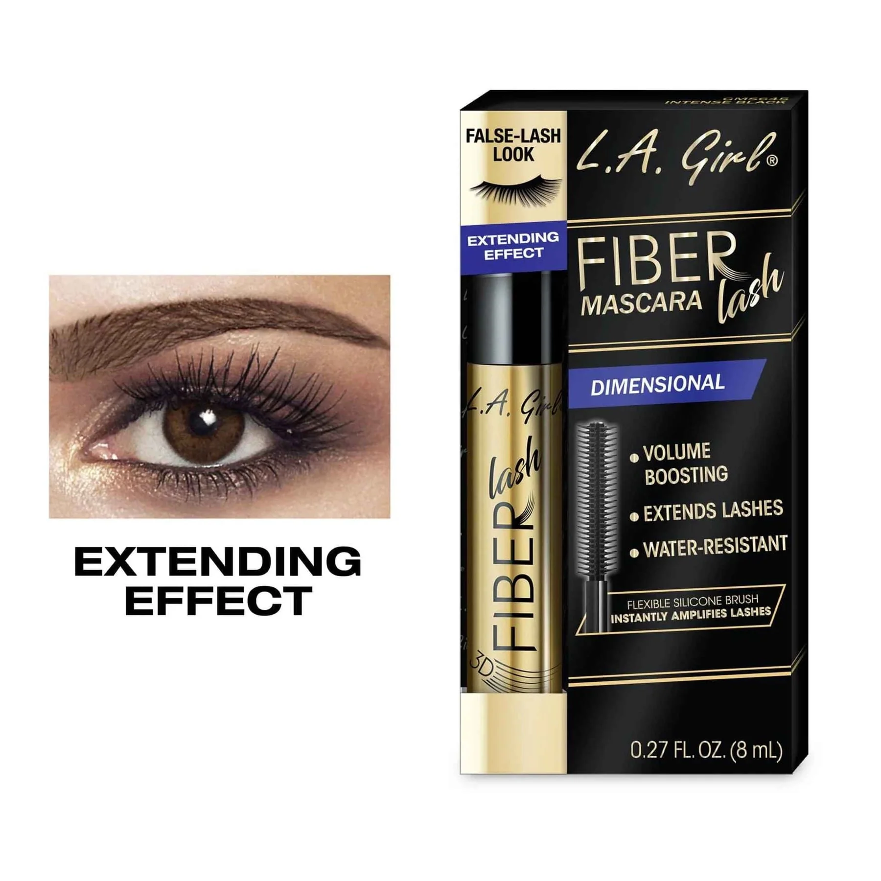 La Girl Mascaras Fiber Lash Black - Image 2