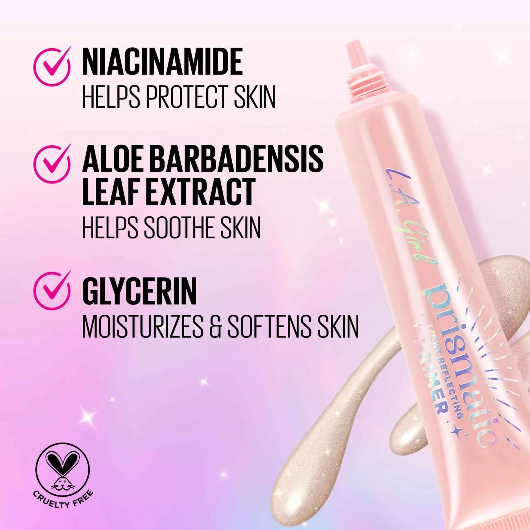 La Girl Time to Prime Primer Prismatic Primer Light Reflecting Micro-spheres - Image 3