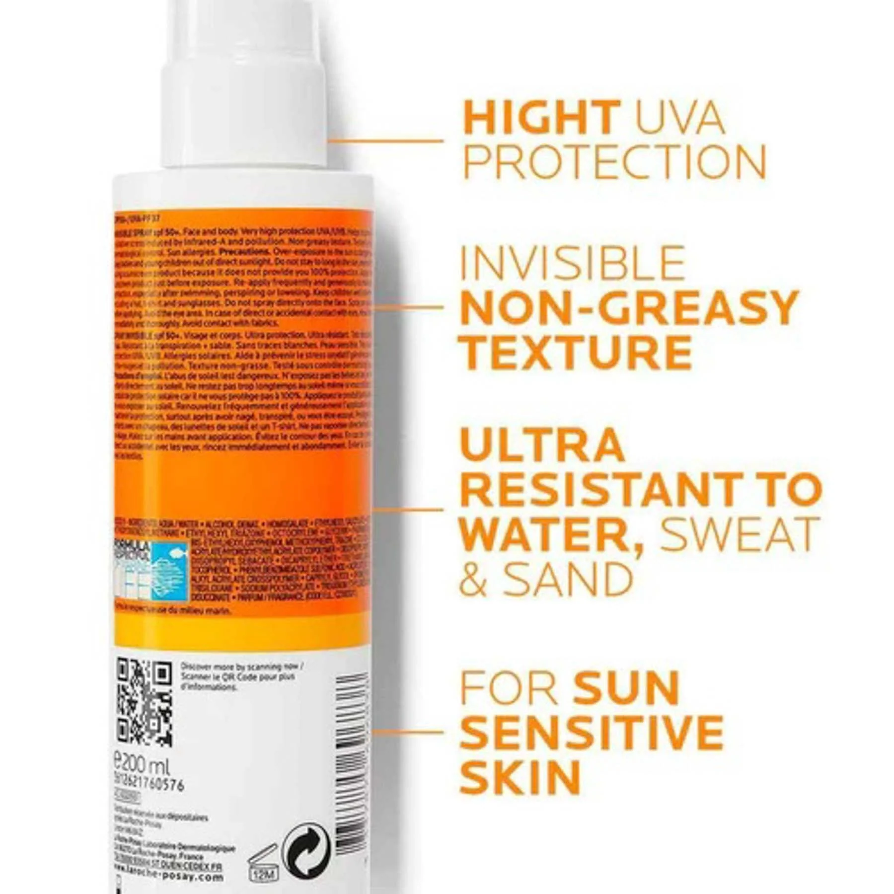 La Roche-posay Anthelios +50 Invisible Spray 200ml - Image 3