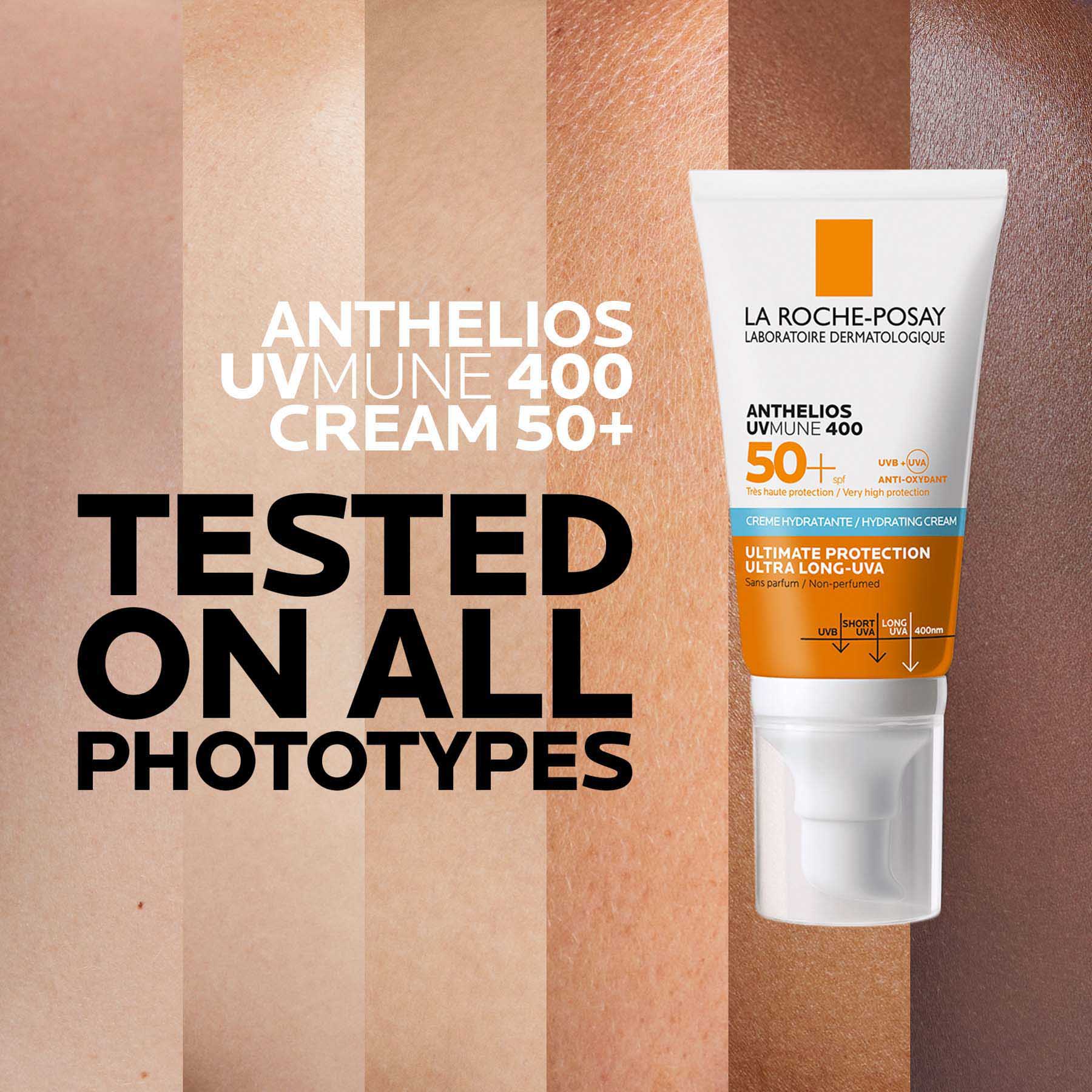 La Roche-posay Anthelios Uvmune 400 Moisturising Cream Spf50+ Fragrance Free 50ml - Image 4