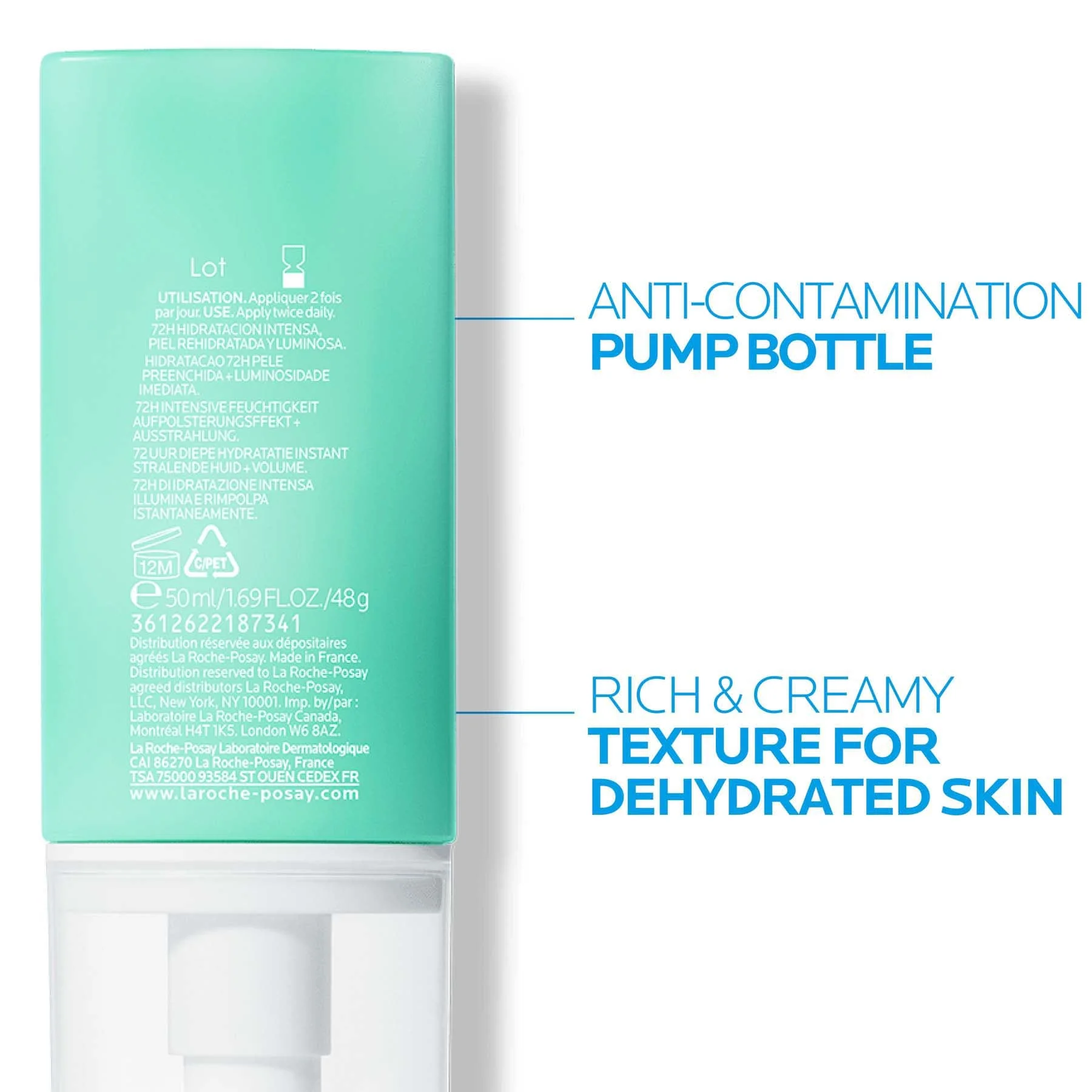 La Roche Posay Hydraphase Ha Rich Hyaluronic Acid Face Cream - Image 2