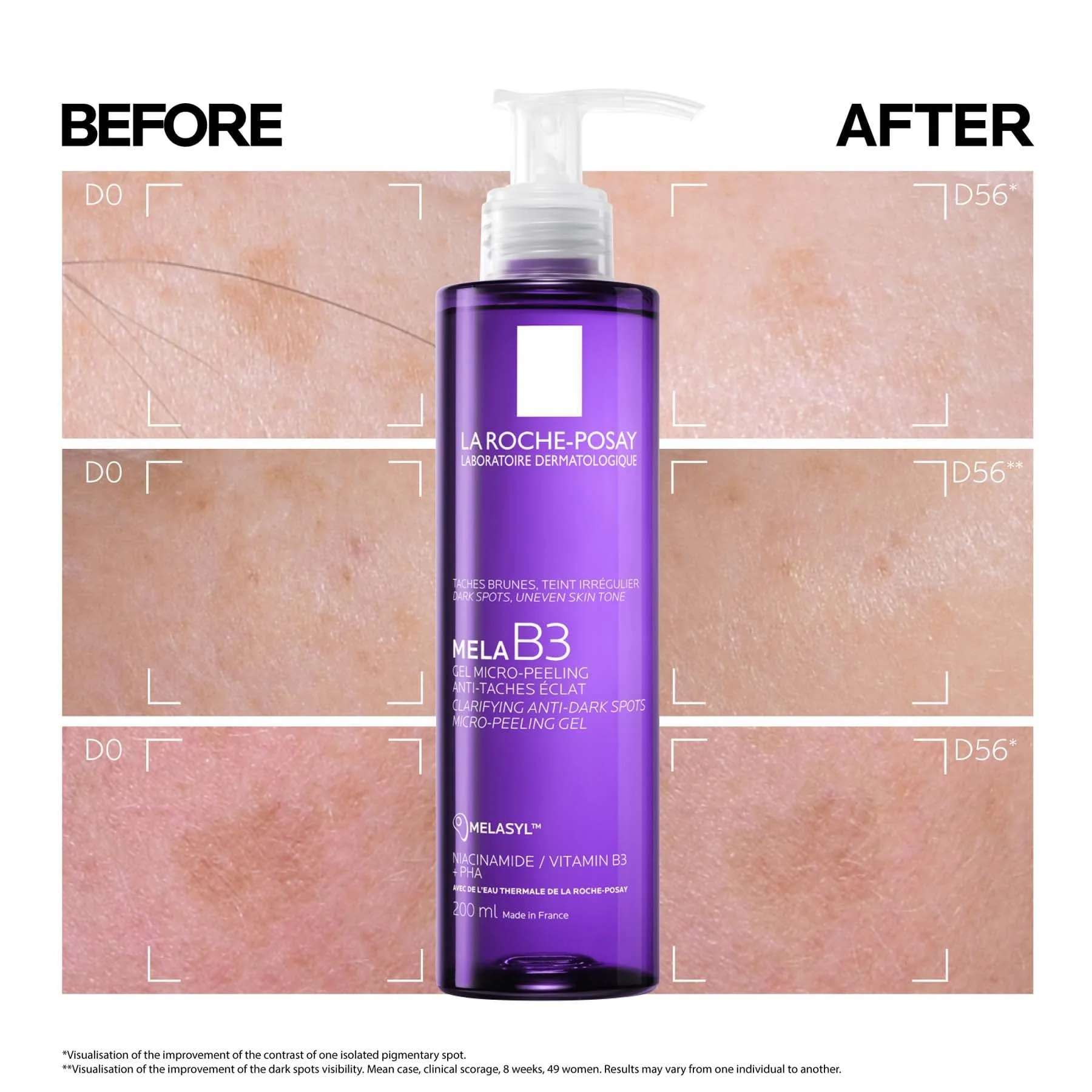 La Roche-posay Mela B3 Anti-dark Spots Cleanser With Niacinamide for All Skin Types 200ml - Image 8