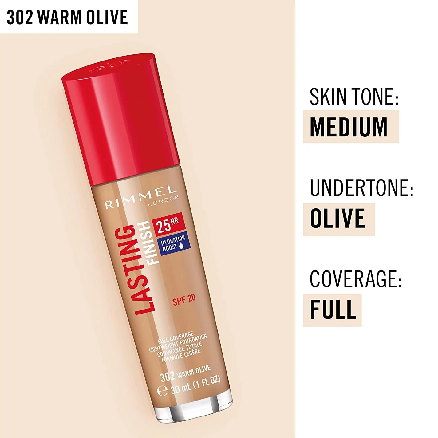 Rimmel Lasting Finish 25Hr Natural Finish Foundation 30ml - Image 5