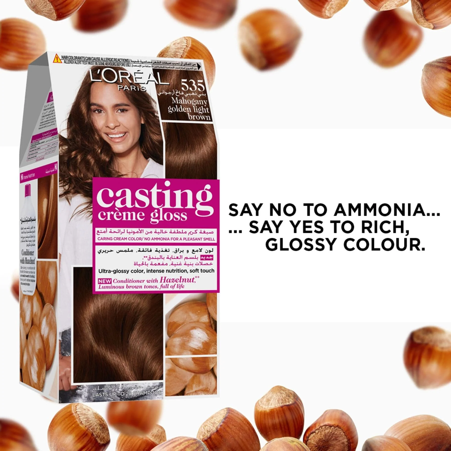 L'Oréal Paris Casting Crème Gloss 535 Chocolate Haircolor - Image 3