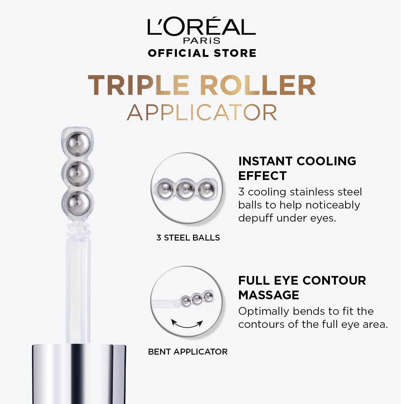 L'Oréal Paris Hyaluron Expert Eye Serum With 2.5% Hyaluronic Acid, Caffeine and Niacinamide - 20ml - Image 6