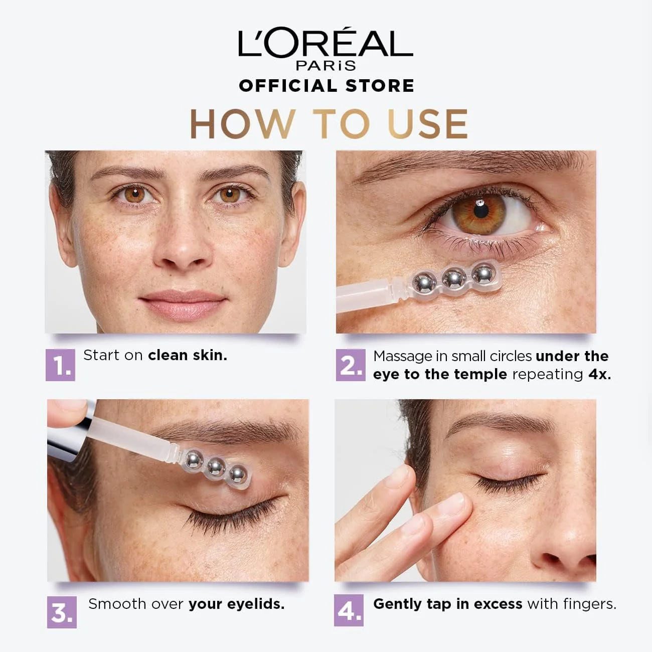 L'Oréal Paris Hyaluron Expert Eye Serum With 2.5% Hyaluronic Acid, Caffeine and Niacinamide - 20ml - Image 8