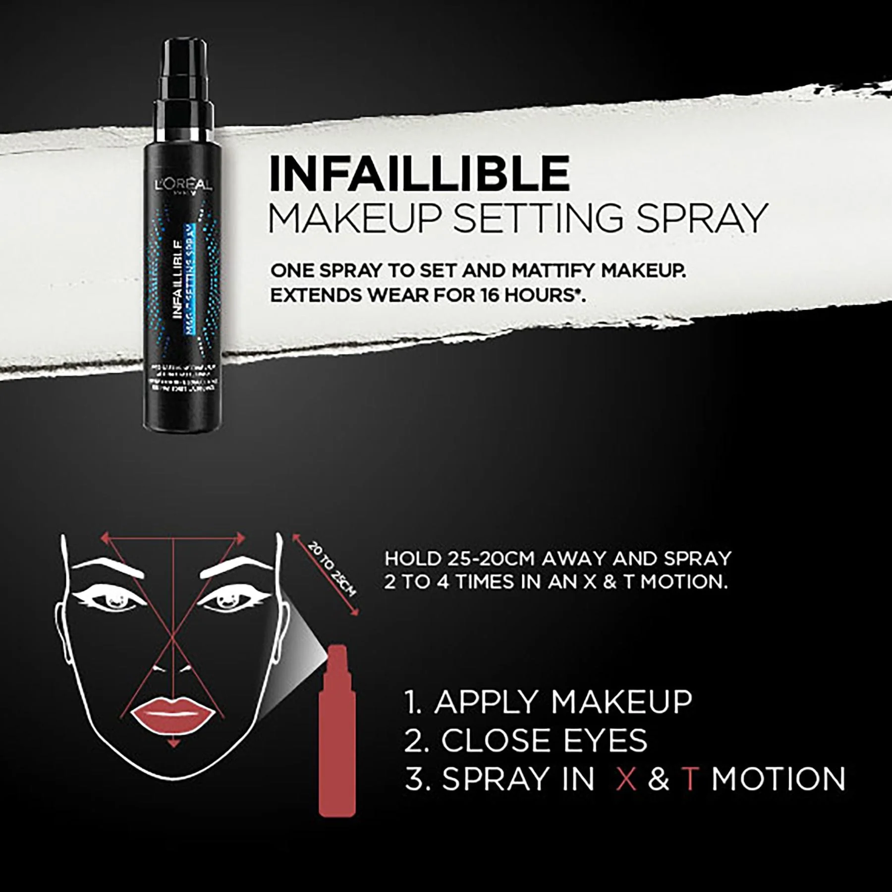L'Oreal Paris Infallible Magic 24HR Setting Spray 100ml - Image 5