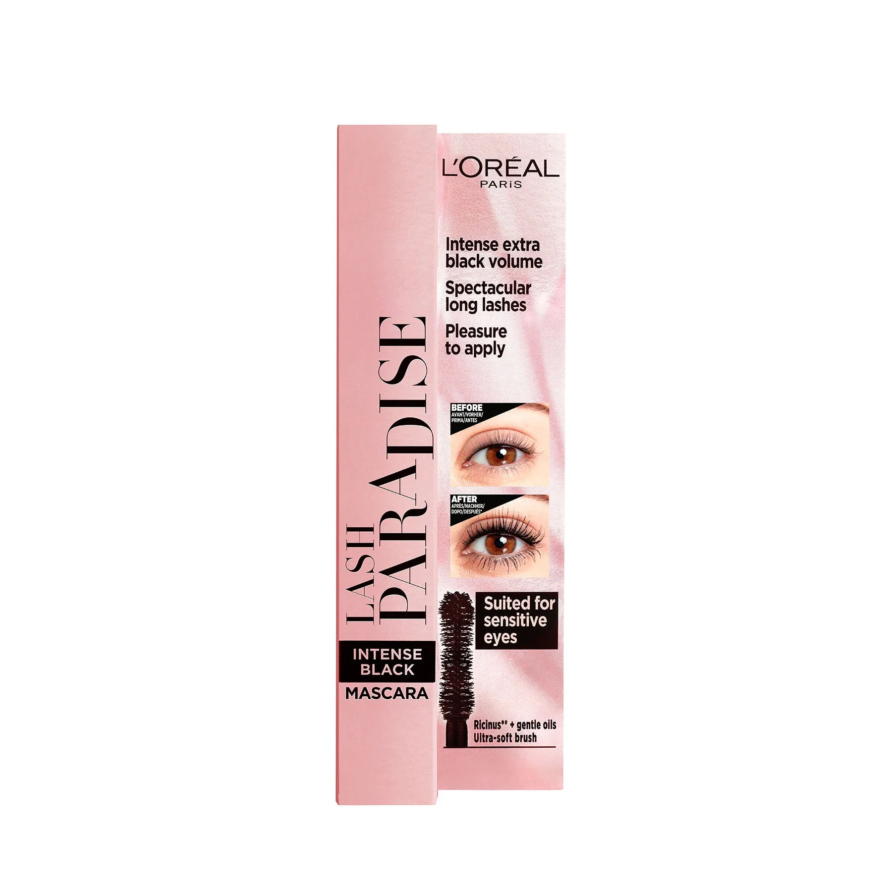 L'Oreal Paris Lash Paradise Mascara Intense Black Volumising - Image 3