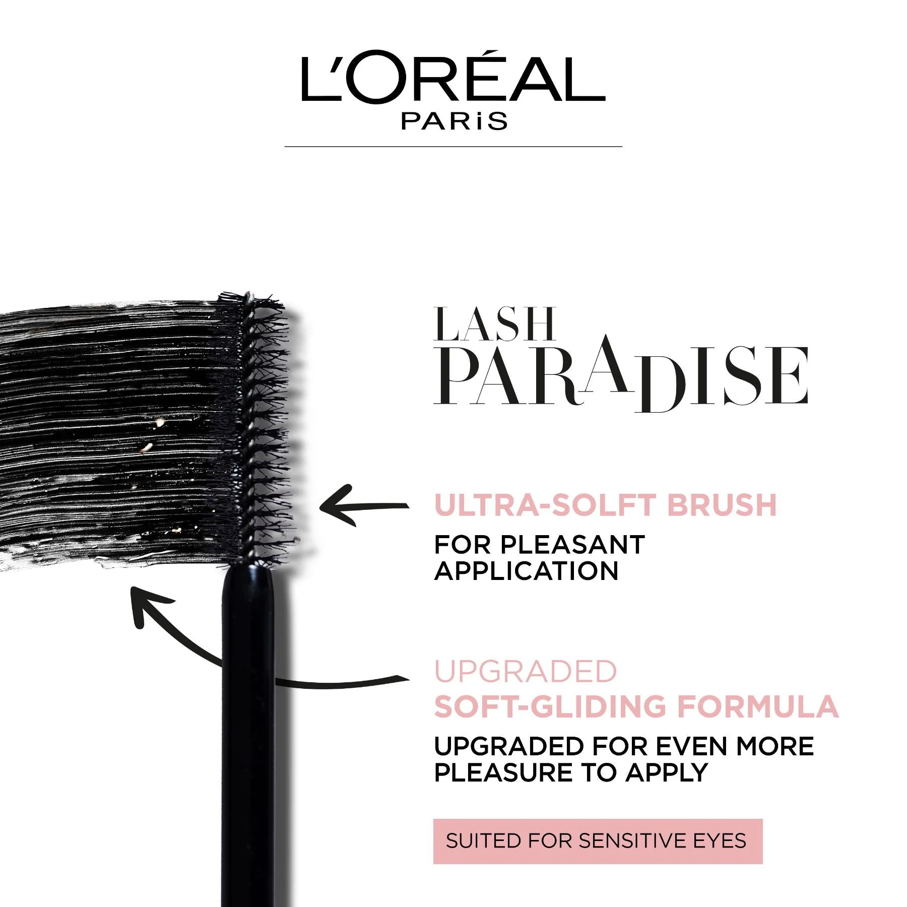 L'Oreal Paris Lash Paradise Mascara Intense Black Volumising - Image 7