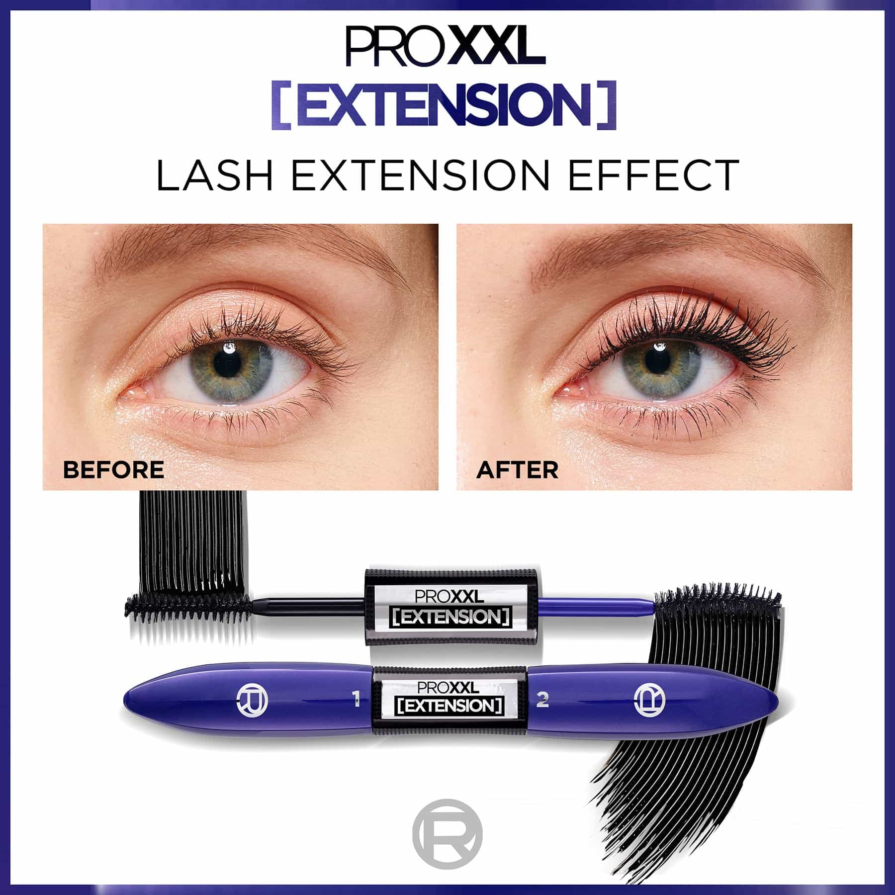 L'Oreal Paris Pro XXL Extension Mascara Black - Image 2