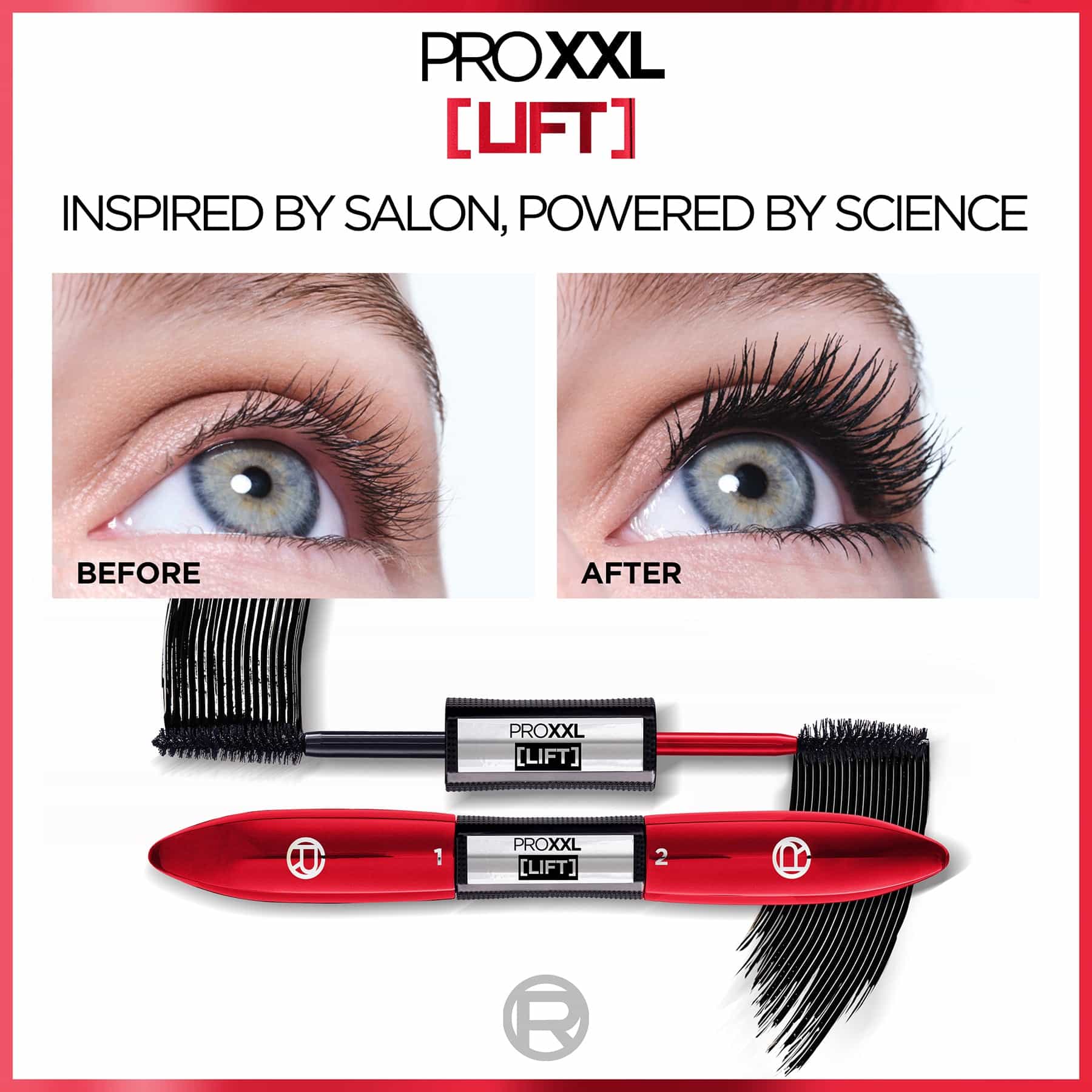 L'Oreal Paris Pro XXL Lift Mascara Black - Image 2