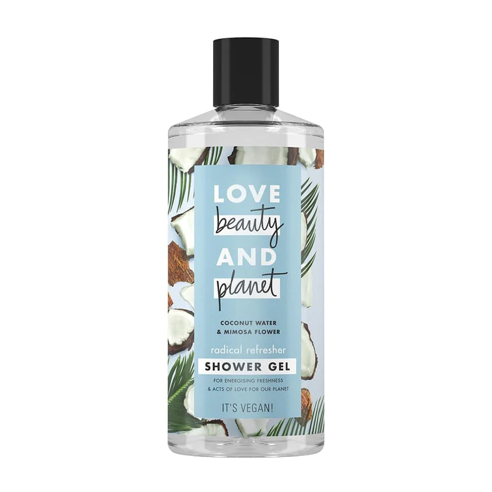 Love Beauty And Planet Radical Refresher Shower Gel Body Wash Coconut Water & Mimosa Flower 400ml - Image 2